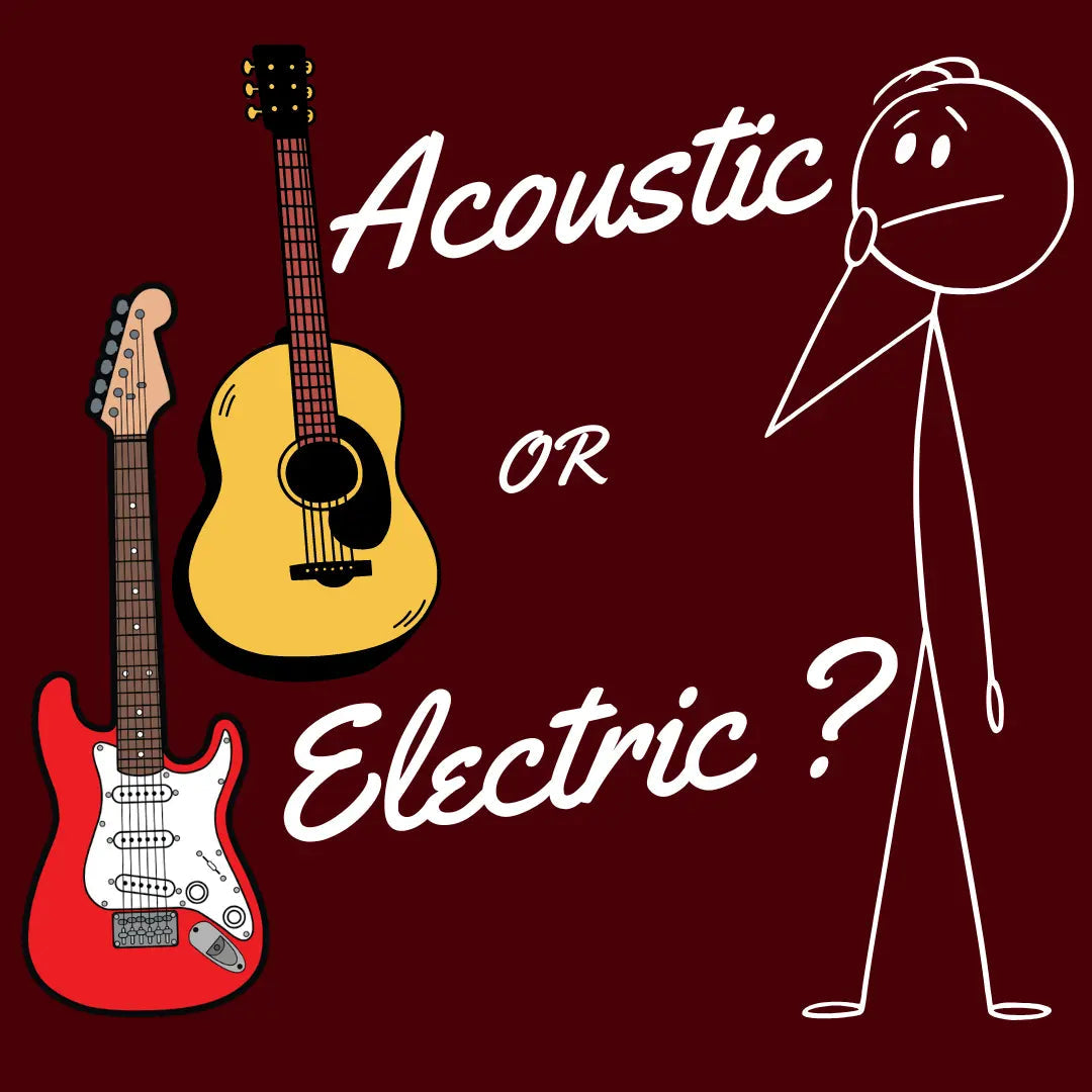 Should I Learn To Play On Acoustic or Electric Guitar? - Richards Guitars Of Stratford Upon Avon