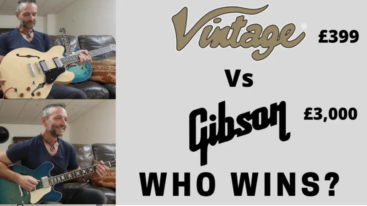 Vintage VSA500 For Under £400 OR £3000 For A Gibson ES335? You Decide! - Richards Guitars Of Stratford Upon Avon
