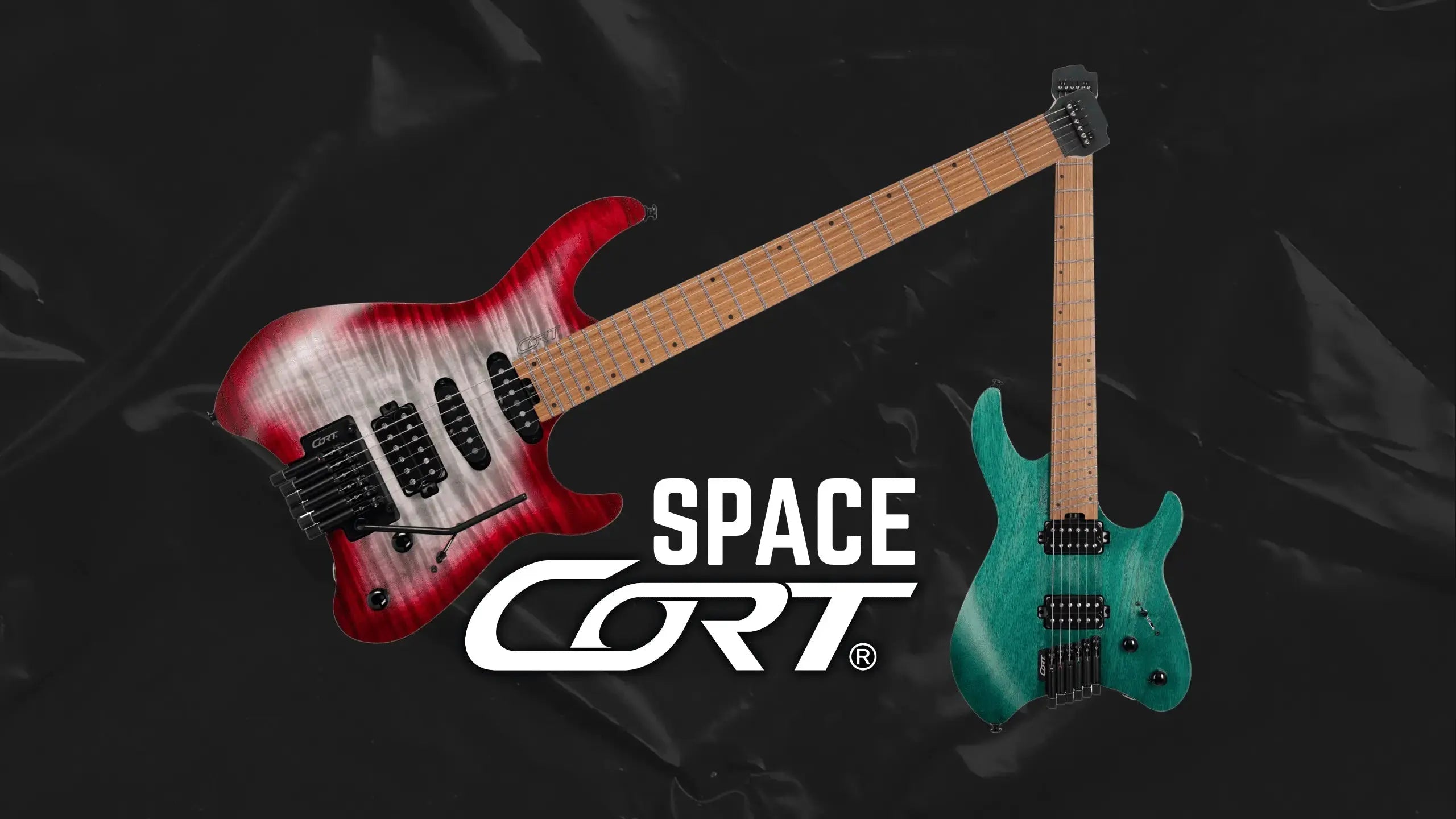 Cort-Space-Guitar-Series.-Cort-Headless-Electric-Guitars Richards Guitars Of Stratford Upon Avon