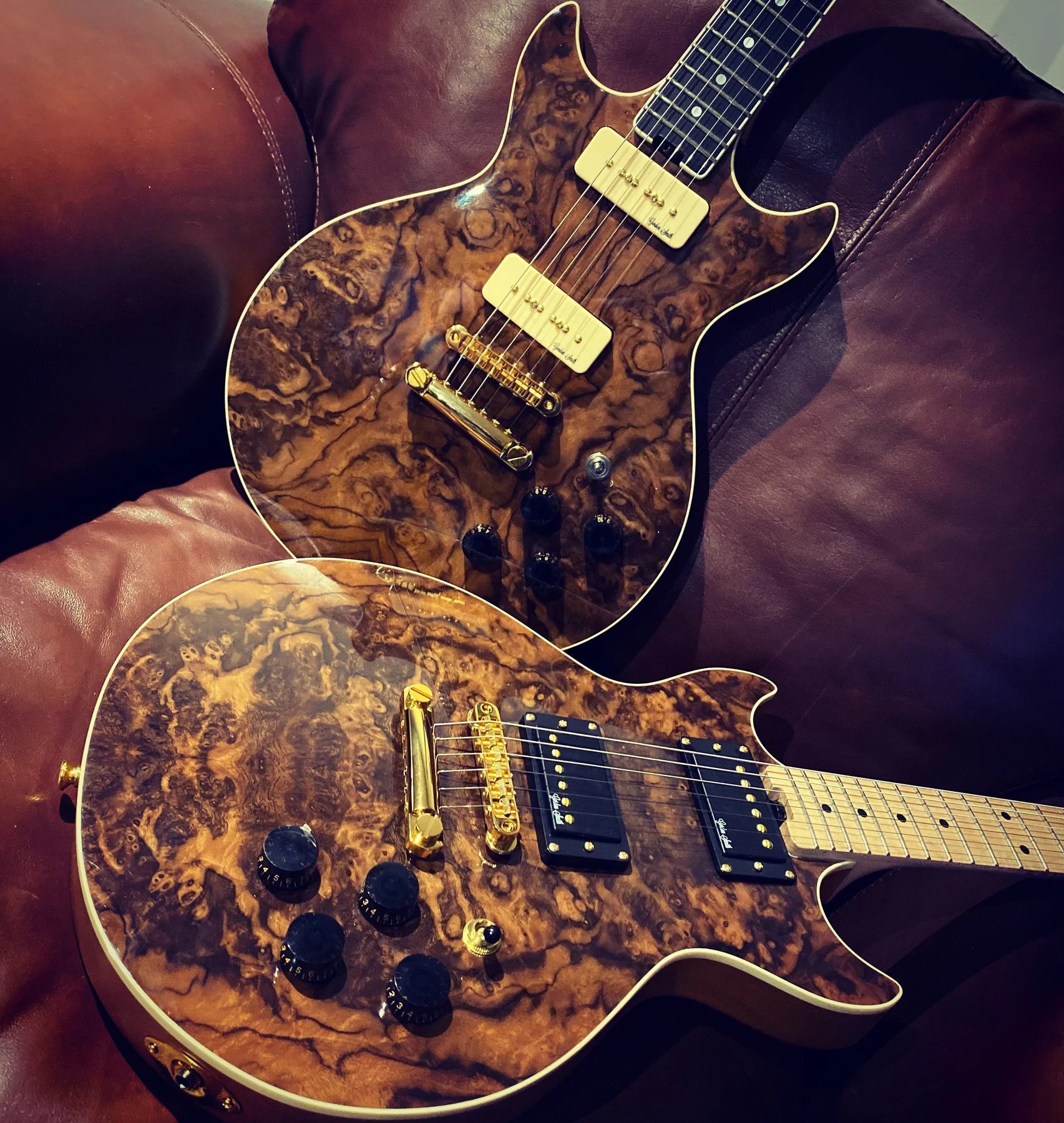 The-Burled-Walnut-Collection-By-Gordon-Smith Richards Guitars Of Stratford Upon Avon