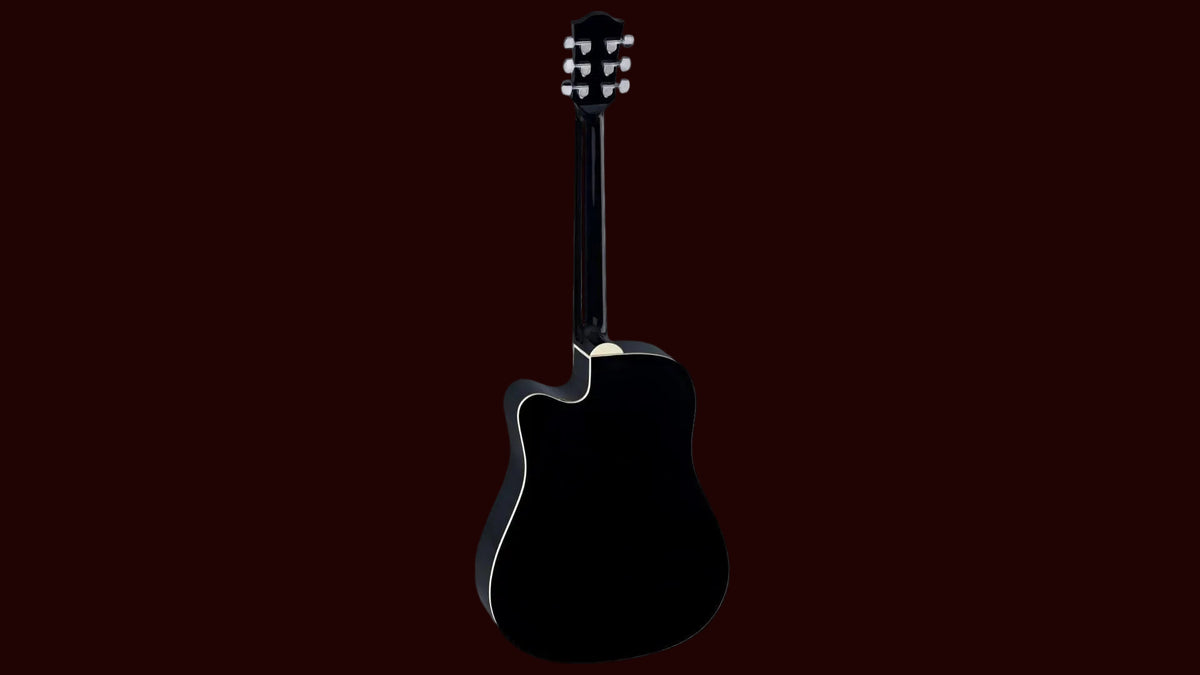 Duke D-MC-Cut-Black Acoustic Guitar (Inc Gigbag)
