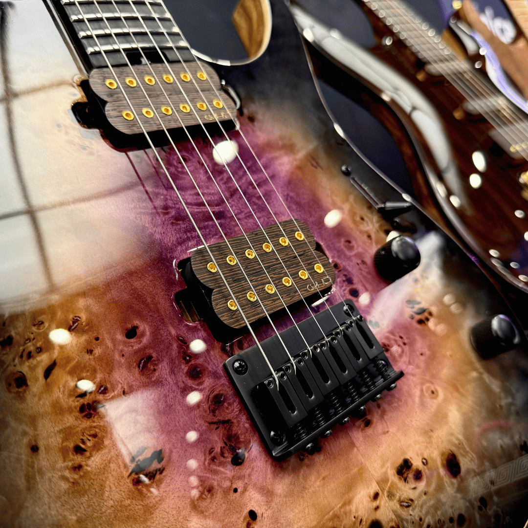 Keipro X-S6 PRO Black Limba B-E H.H Electric Guitar