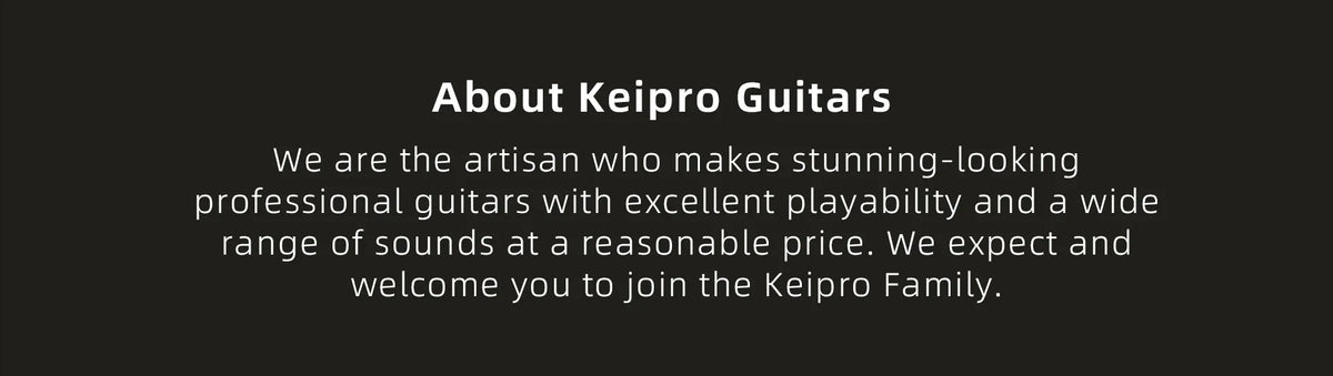 Keipro KS-Deluxe Pro Q-HBP Electric Guitar. Beauty & Versatility 101