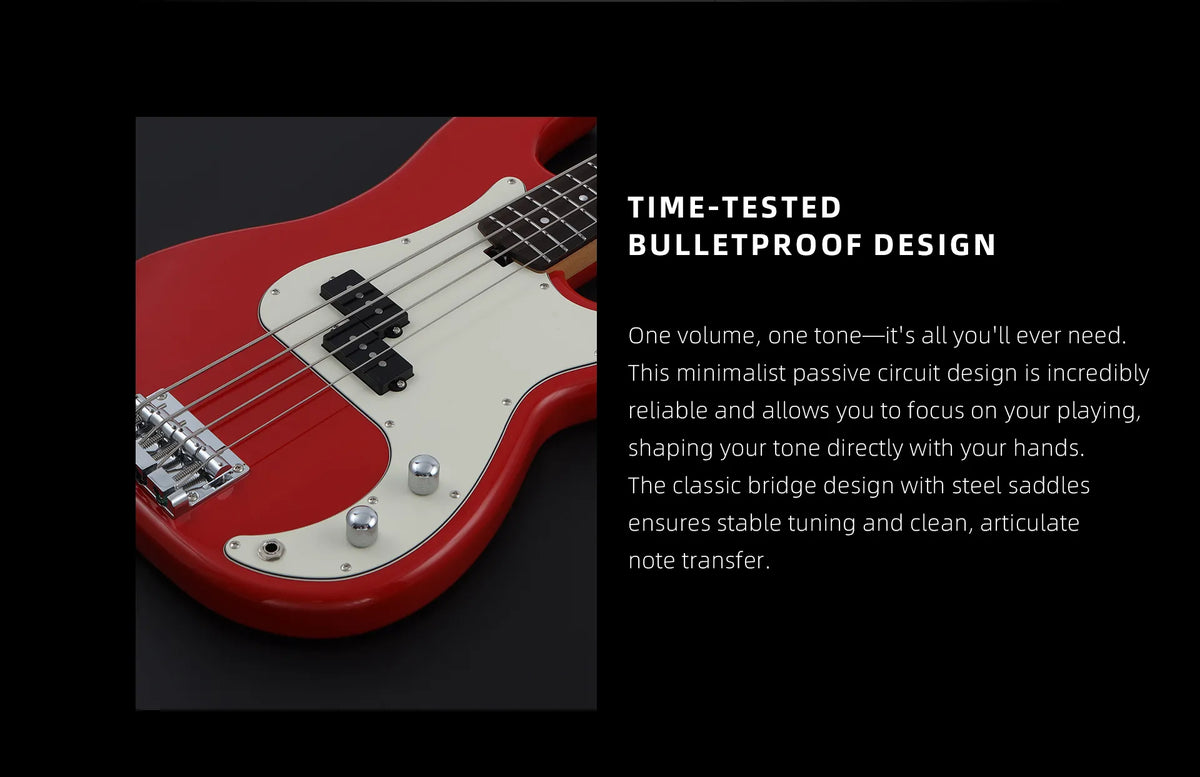 Keipro KPB-Standard-R RD Bass Guitar