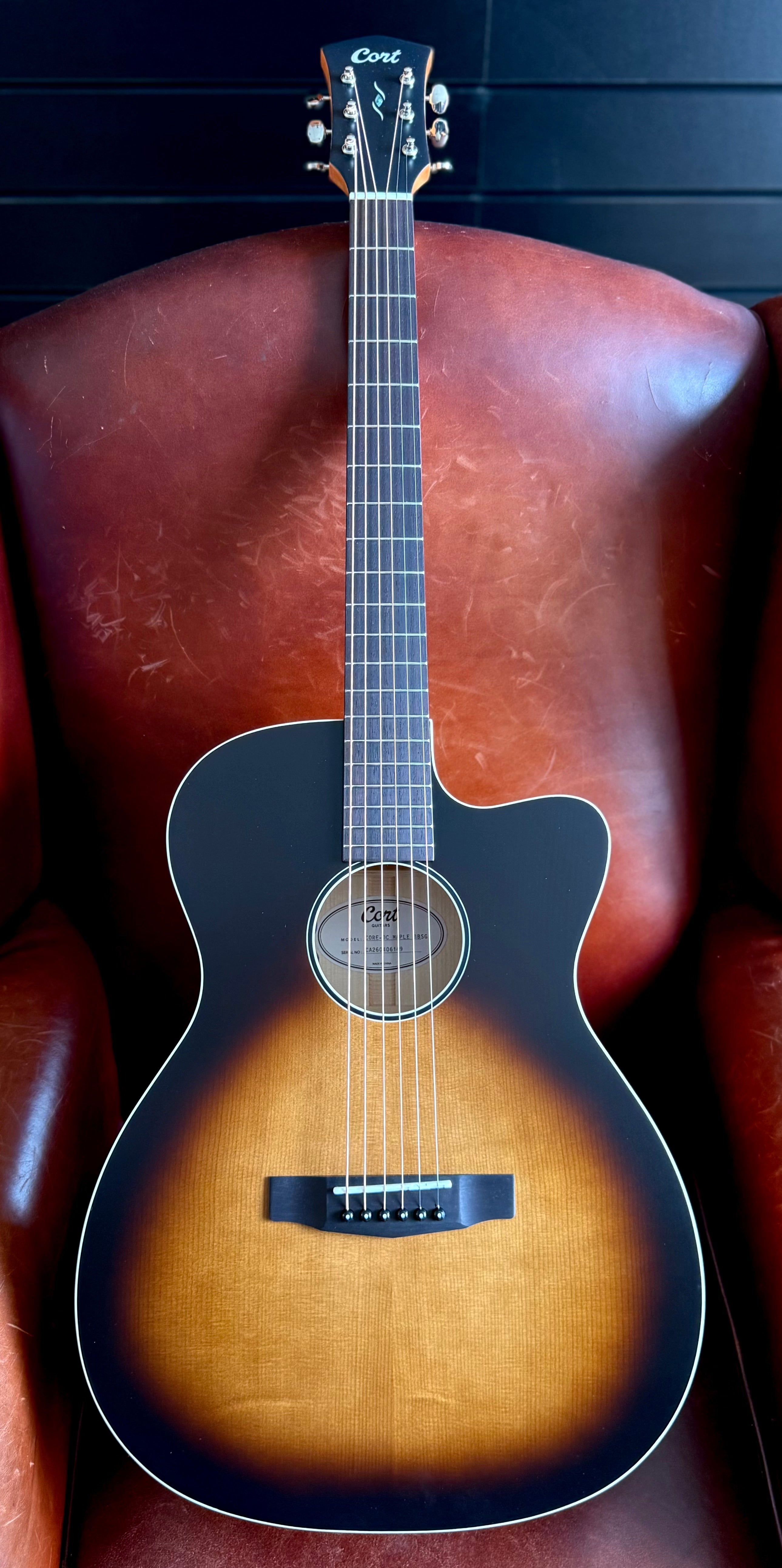 Buy Cort Core-OC Maple, All Solid Wood Electro Acoustic Inc. £225 Custom Pro Setup & Support Package