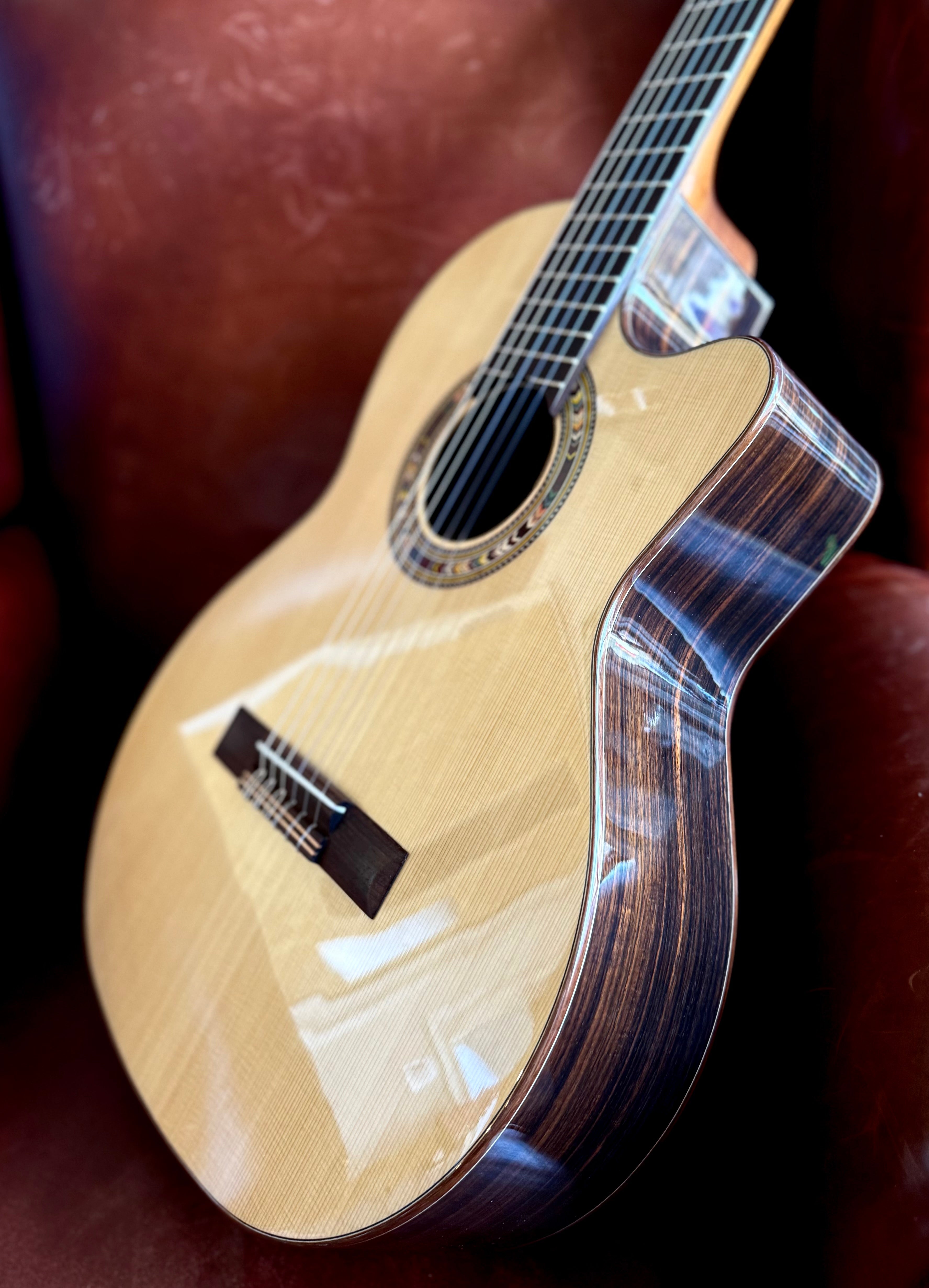 Kremona F65CWS, Solid Spruce, Indian Rosewood Back & Sides, Hand Made Electro Nylon Strung Guitar