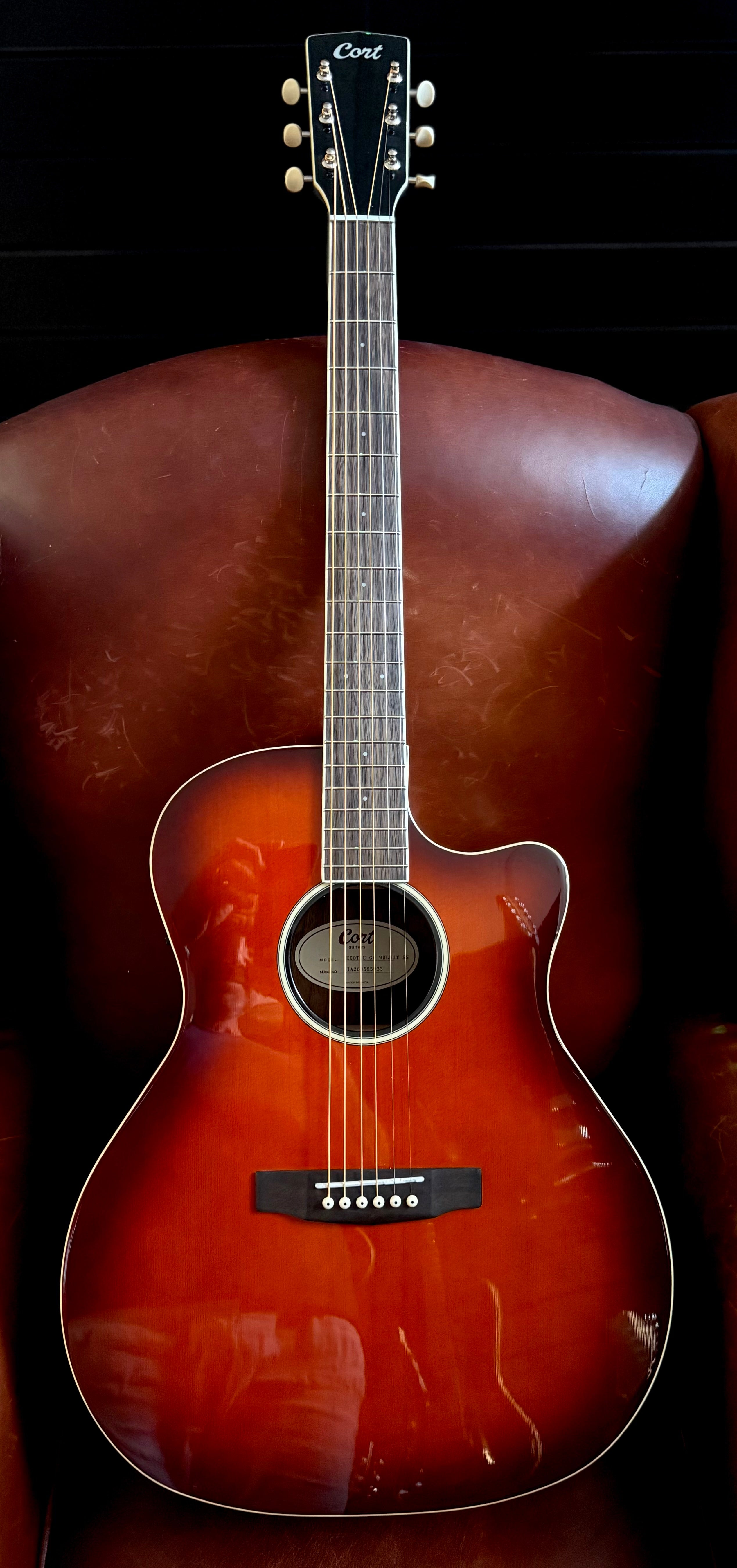 Cort Exotic GA Walnut Electro Acoustic Guitar w'Solid Spruce Top