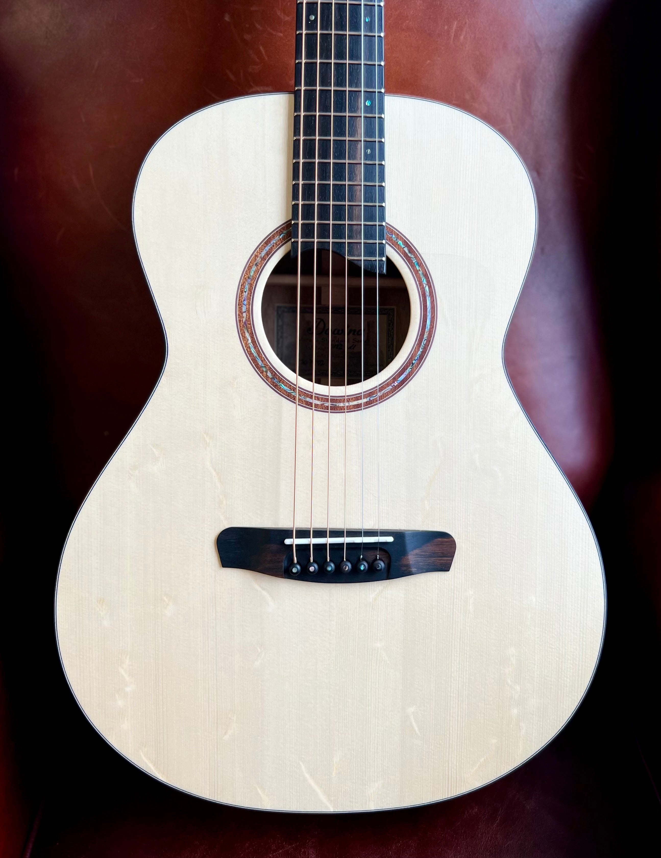 Dowina Walnut OMG Swiss Moon Spruce.  OM Body Acoustic Guitar, Acoustic Guitar for sale at Richards Guitars.