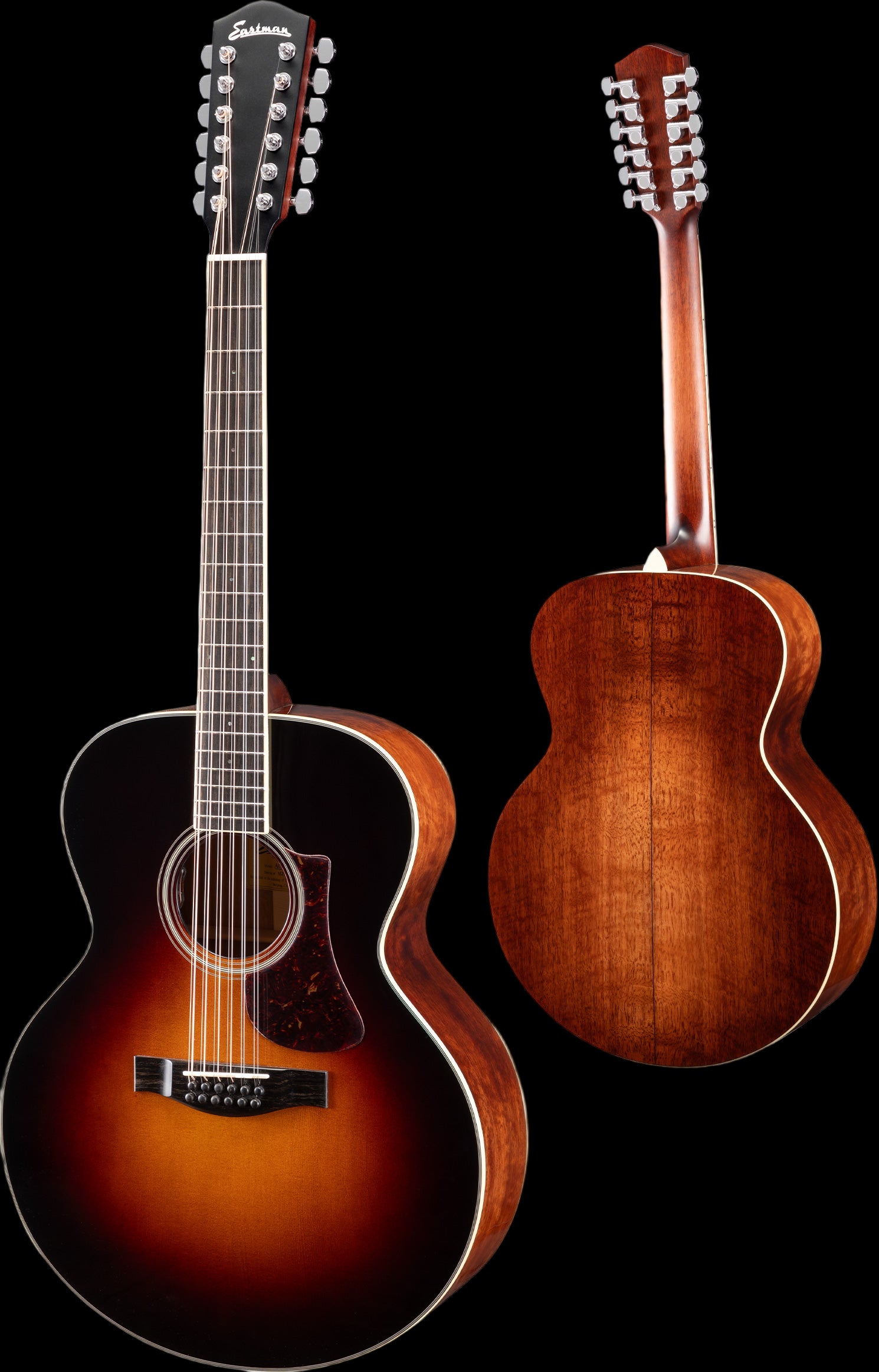 Eastman AC330-12E Sunburst Jumbo 12 string Inc Custom Pro Setup Package Worth £225