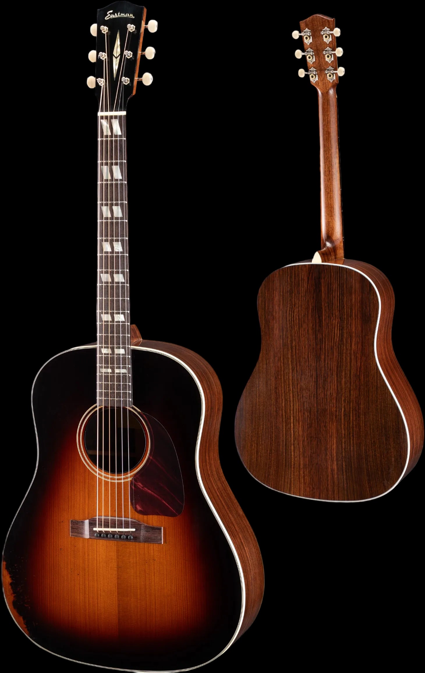 Buy Eastman E25SS/v-SB Antique Sunburst Acoustic Guitar (Price inc. Custom Pro Setup Package)