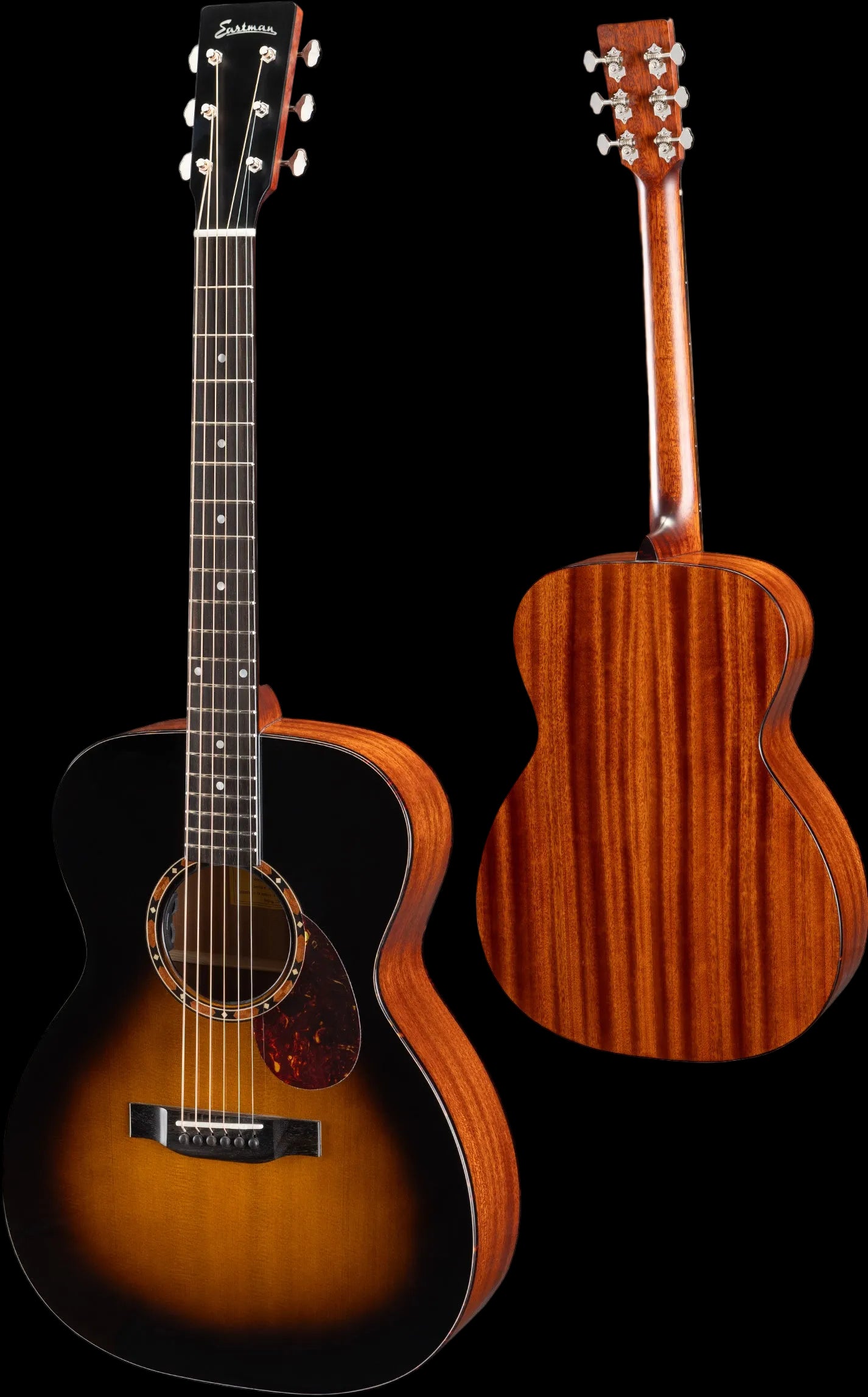 Eastman E2OM-DLX-SB Sunburst Acoustic Guitar (Price inc. Custom Pro Setup Package)