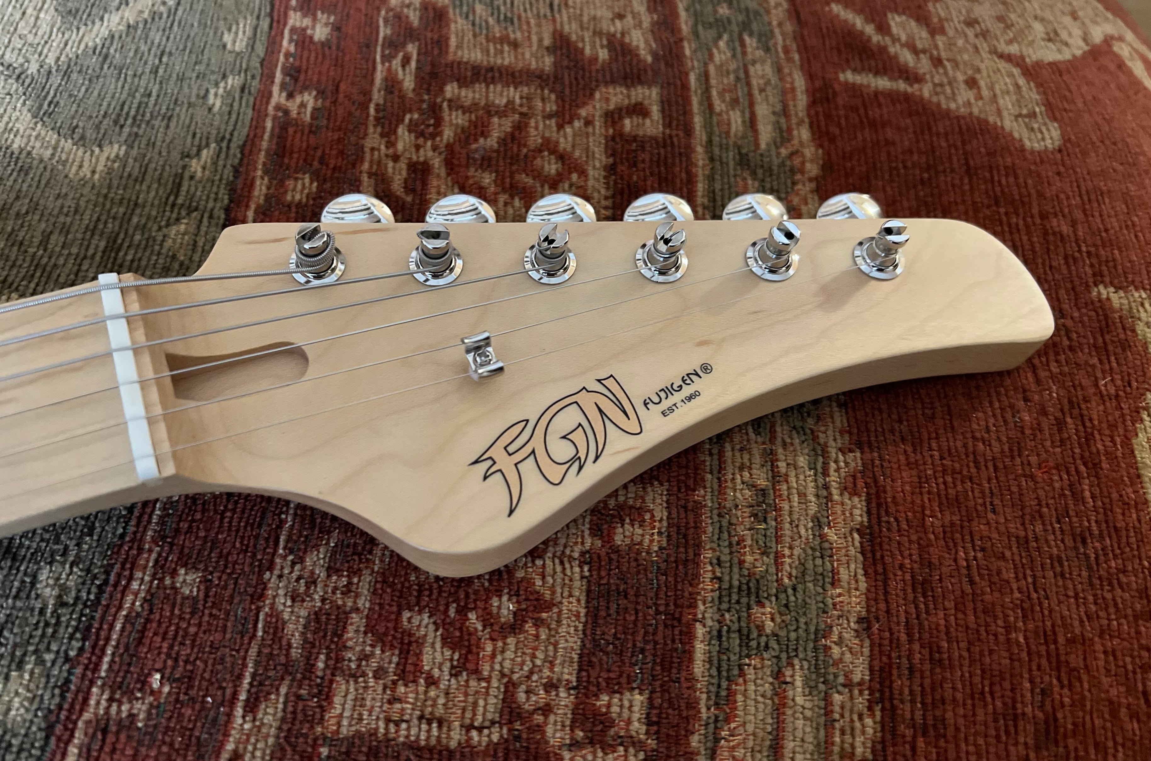 FGN J Standard Odyssey JOS2TDM, Shell Pink With Gig Bag, Electric Guitar for sale at Richards Guitars.