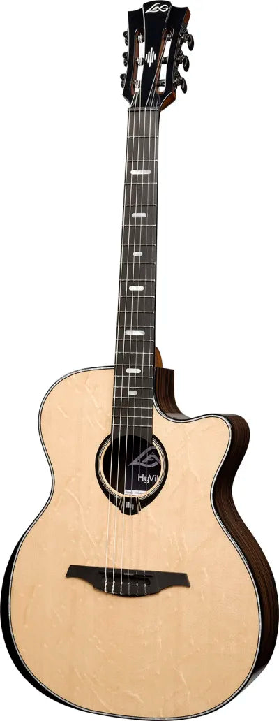 LAG HyVibe 50 H2 - Nylon Strung Auditorium Cutaway Electro Acoustic Smart Guitar