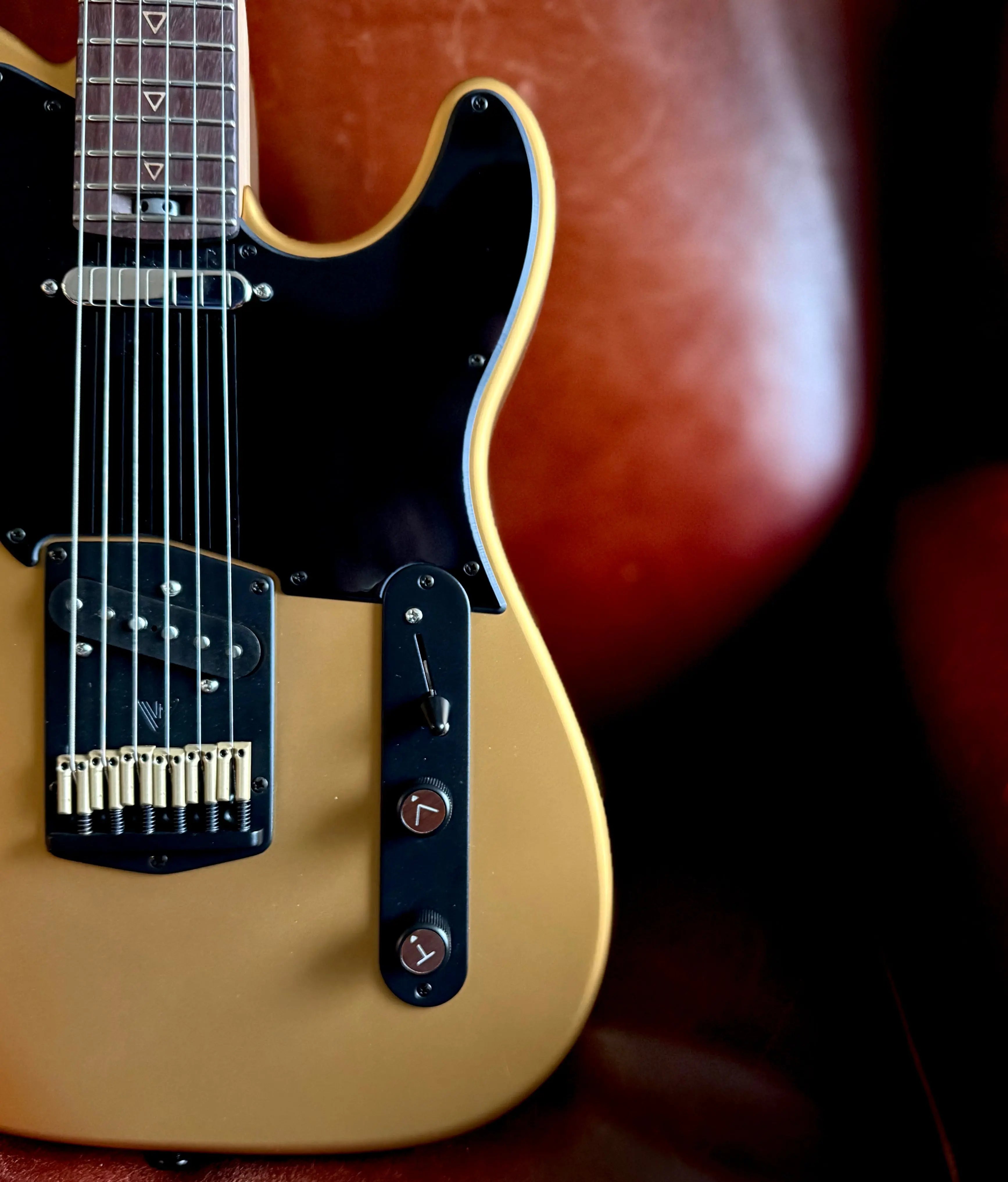 Valiant Titan Pure Gold Satin Electric Guitar With Stainless Steel Frets Upgrade guitar for sale uk