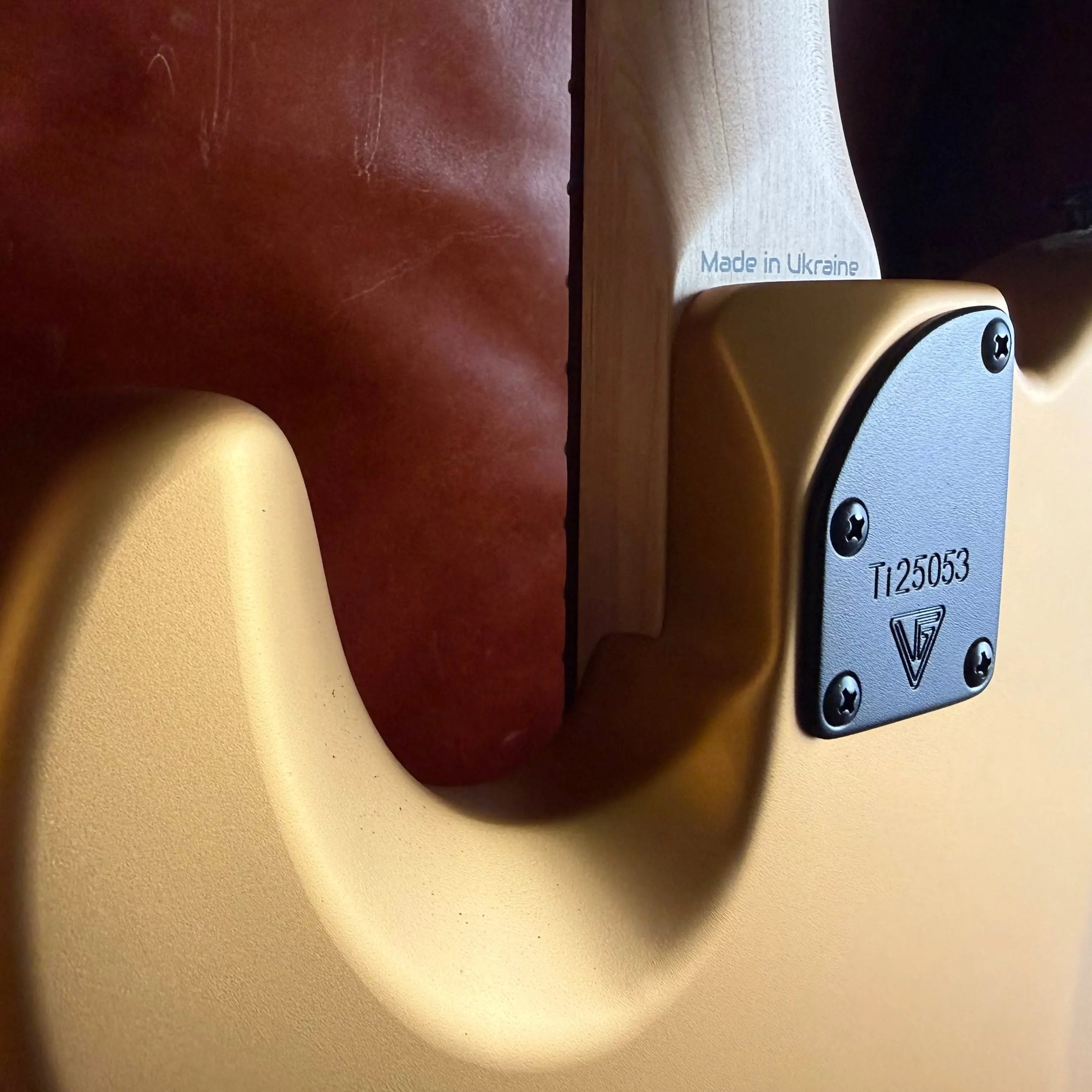 Valiant Titan Pure Gold Satin Electric Guitar With Stainless Steel Frets Upgrade guitar for sale uk