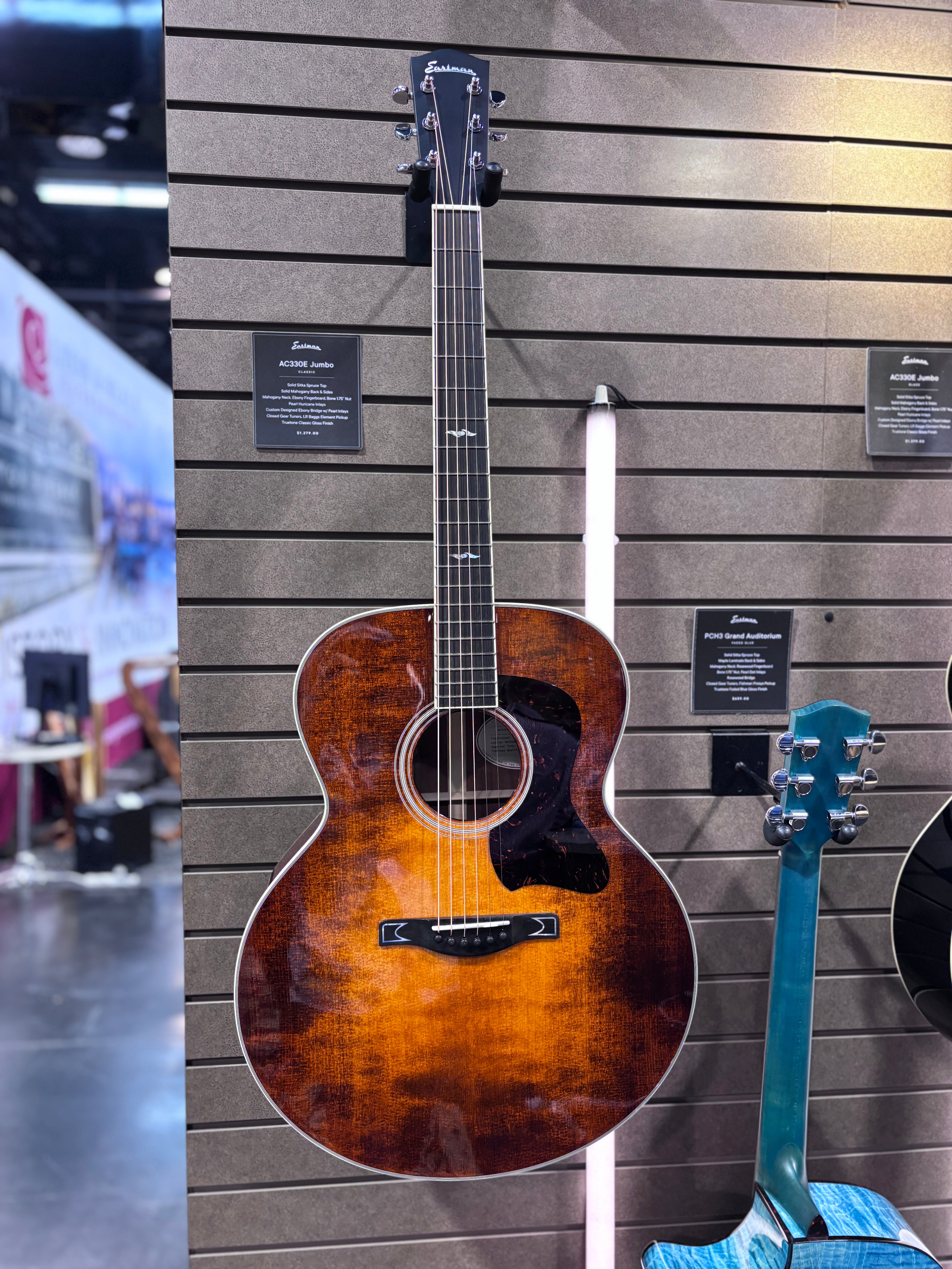 Eastman AC330-E Classic Jumbo Electro Inc £225 Custom Pro Setup Package FREE