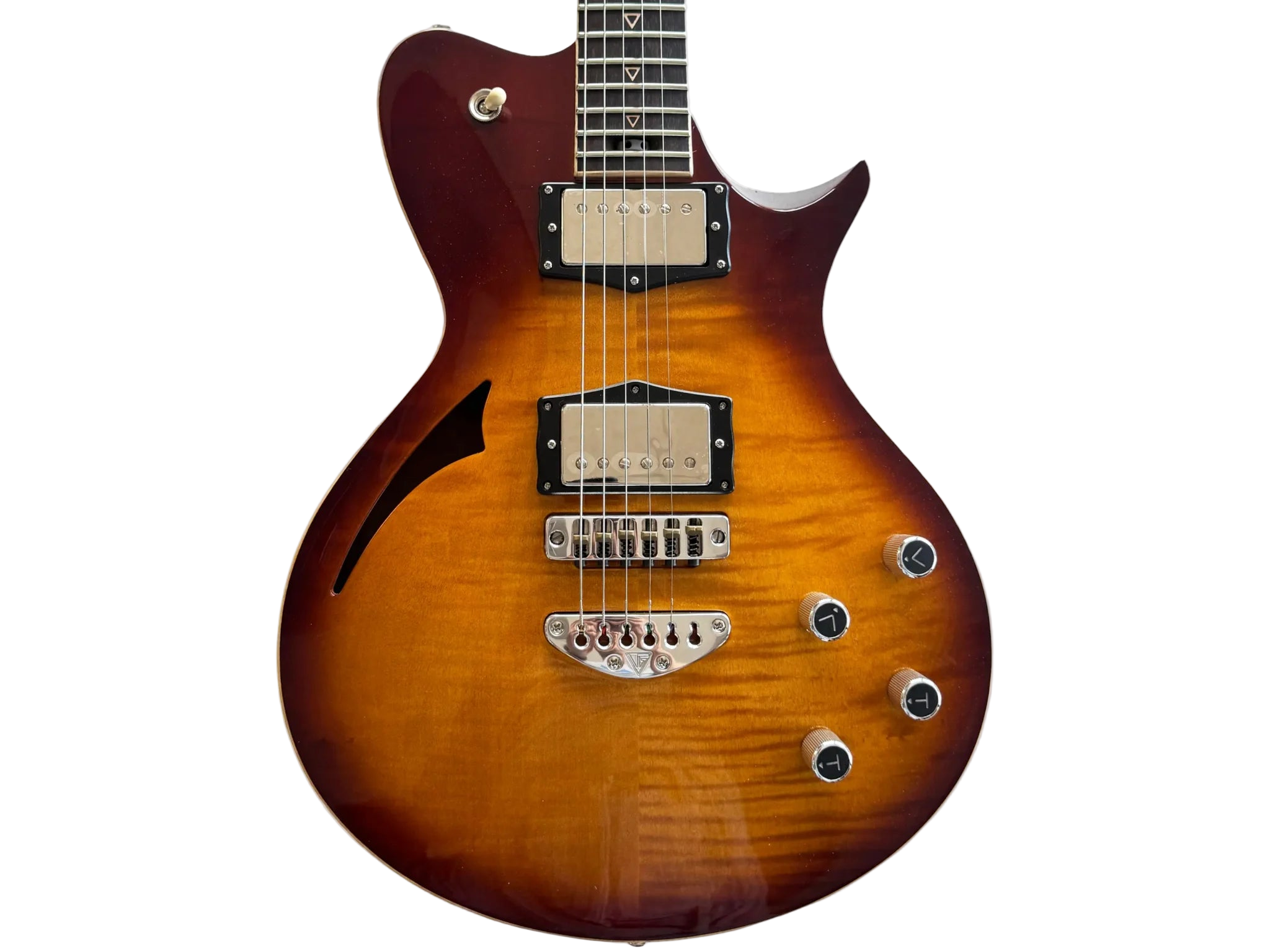 Valiant Smith Tobacco Burst Semi-Hollow Electric Guitar