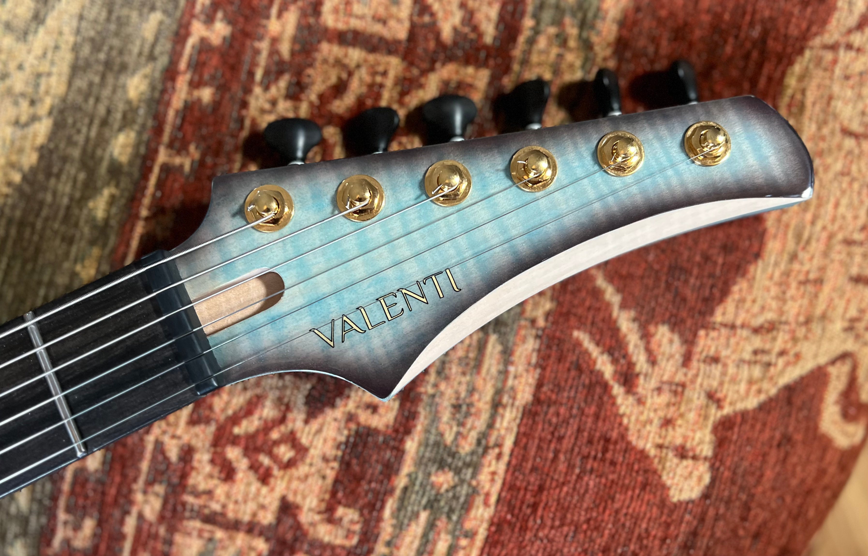 Valenti Nebula Carved Semi Hollow P90, Electric Guitar for sale at Richards Guitars.