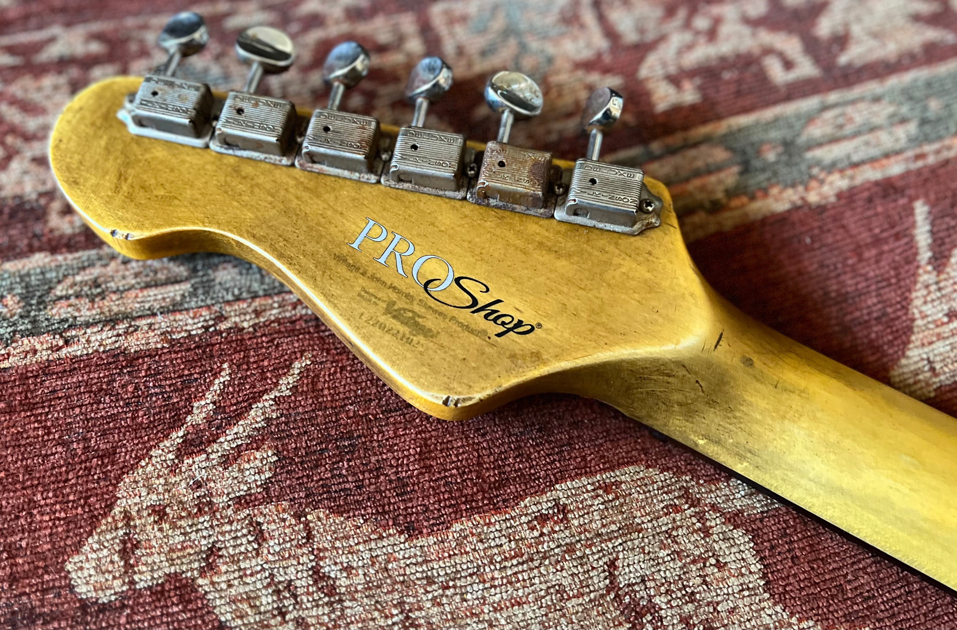 Vintage ProShop "Industrial Punk" V6 Custom in Scorched Earth Blue & FREE Custom Pro Setup, Electric Guitar for sale at Richards Guitars.