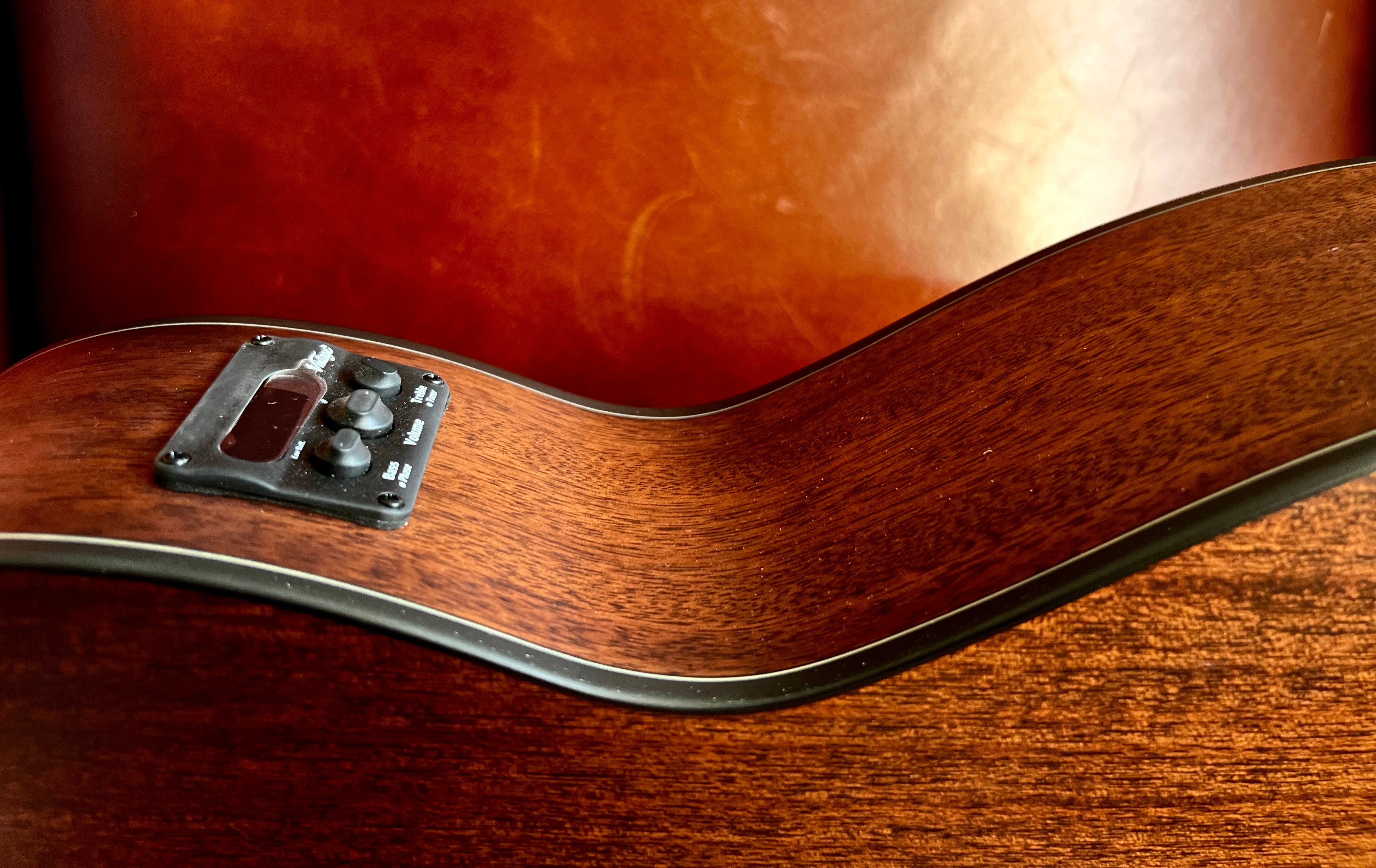 Vintage VE1800N Stage Series 'Parlour' Electro-Acoustic Guitar ~ Natural, Electro Acoustic Guitar for sale at Richards Guitars.