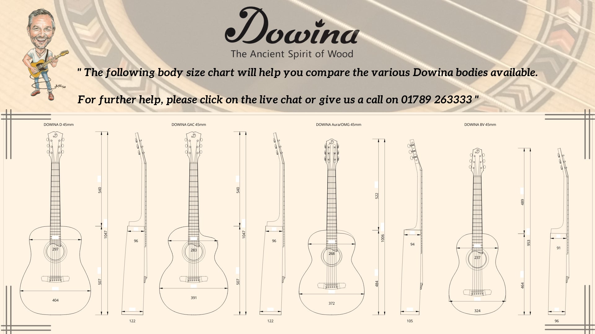 Dowina Mahogany (Pomona) Hyvibe GAC, Acoustic Guitar for sale at Richards Guitars.