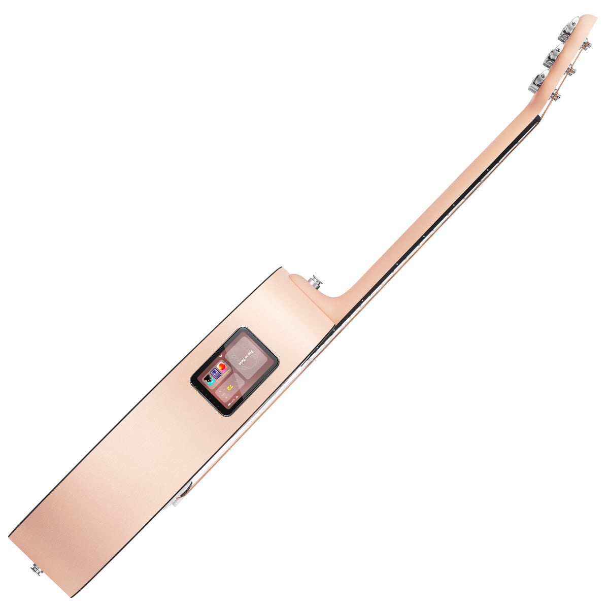 LAVA ME PLAY 36" with Lite Bag ~ Light Peach/Frost White, Acoustic Guitar for sale at Richards Guitars.