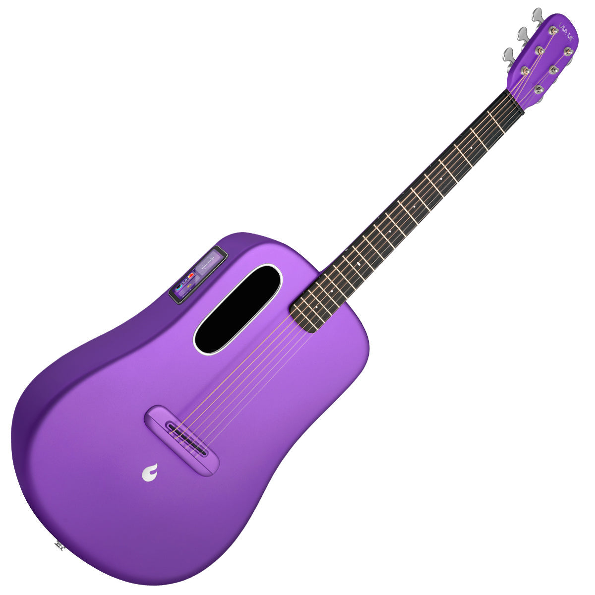 Purple acoustic online guitar for beginners