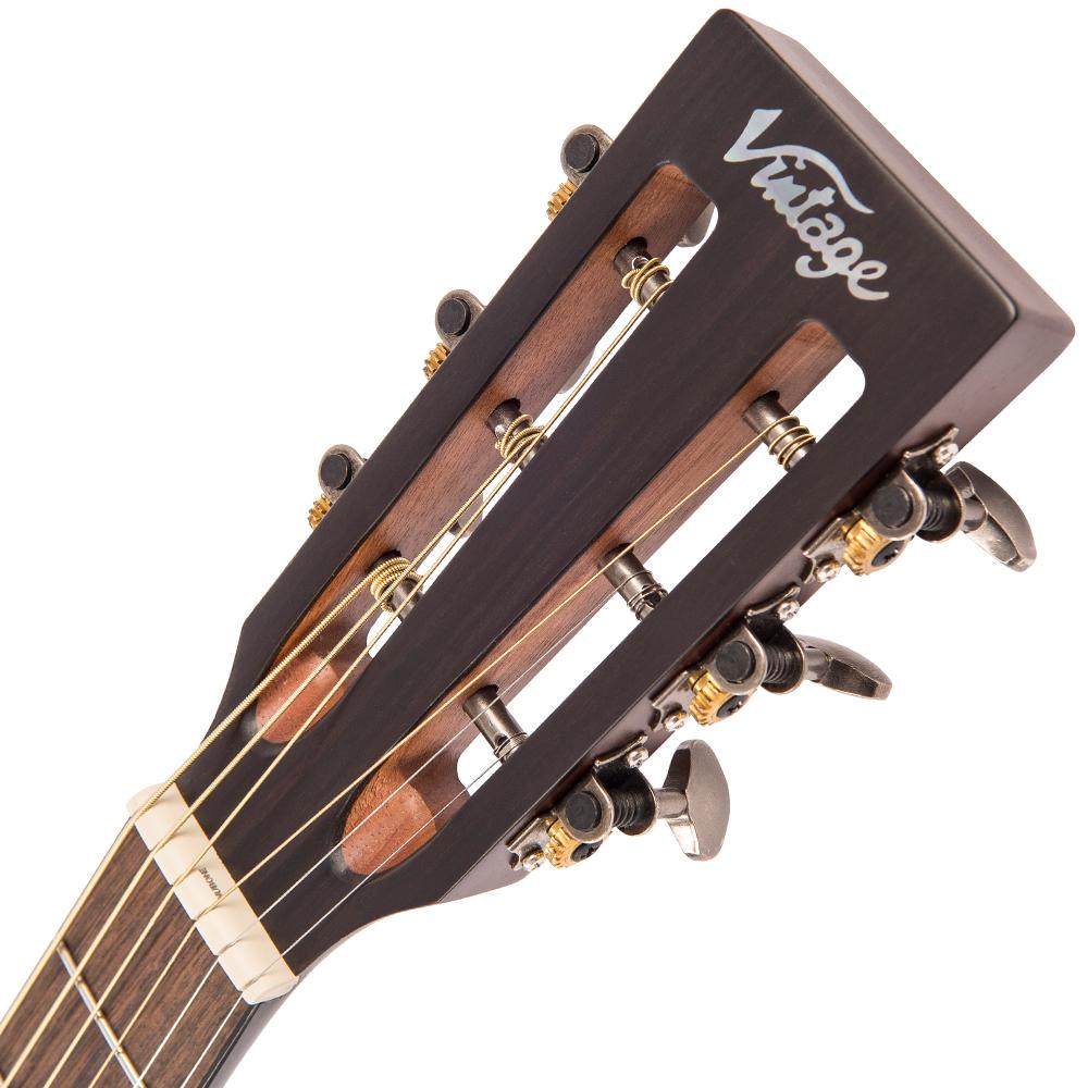 Vintage Historic Series 'Drop Shoulder' Acoustic Guitar ~ Aged Finish, Acoustic Guitars for sale at Richards Guitars.