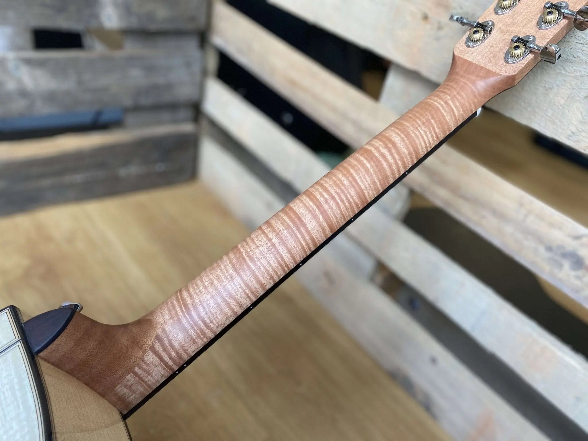 Auden Artist 45 Chester Maple Cutaway. - Richards Guitars Of Stratford Upon Avon