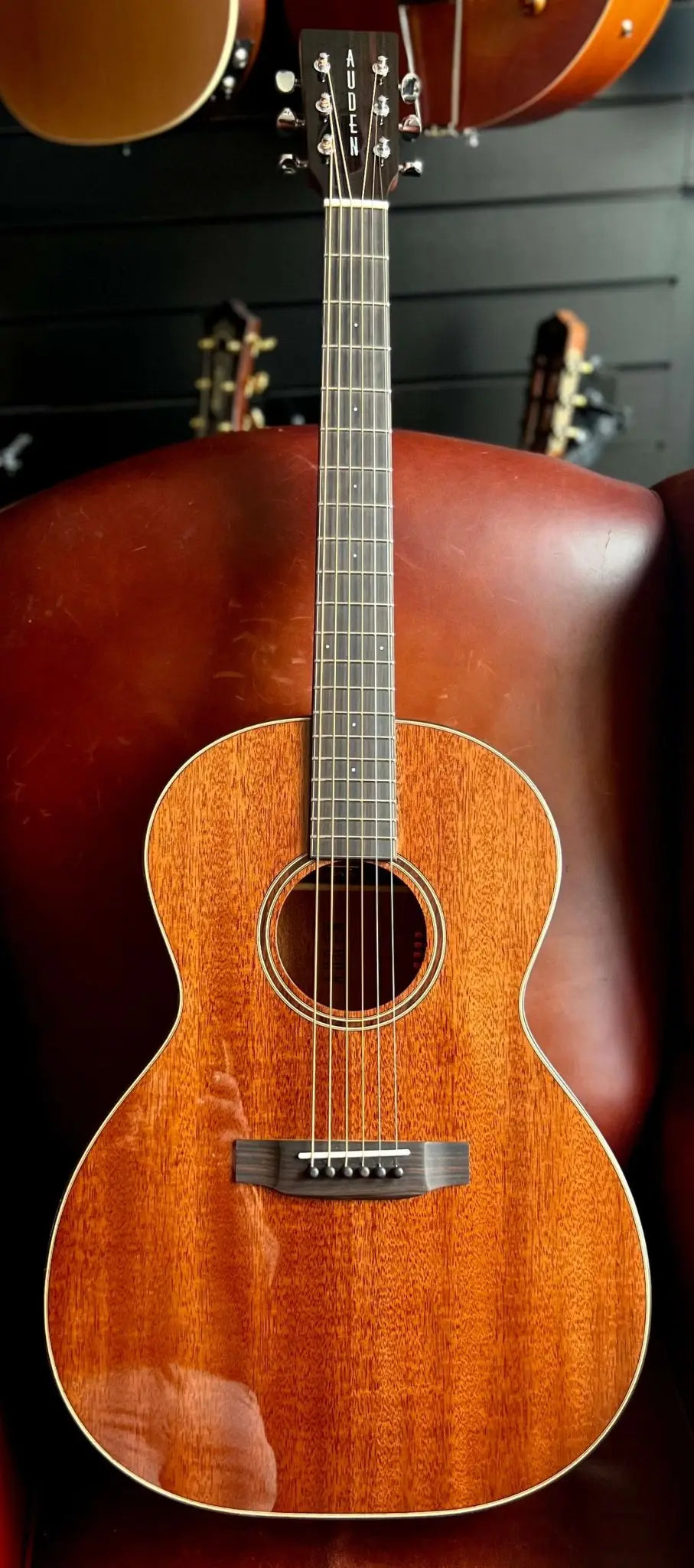 AUDEN MAHOGANY SERIES – CHESTER FULL BODY MAHOGANY TOP - 45MM NUT - Richards Guitars Of Stratford Upon Avon