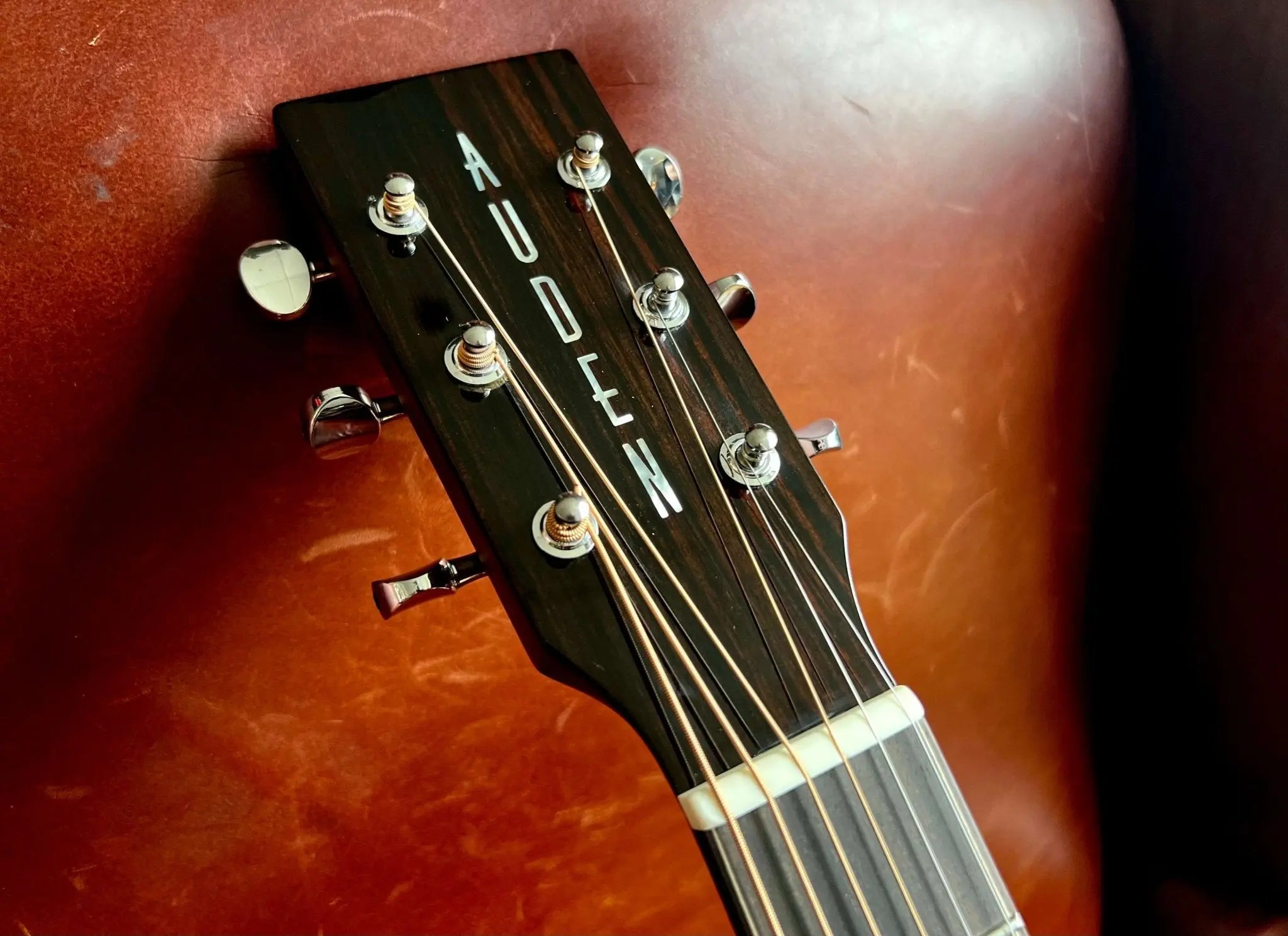 AUDEN MAHOGANY SERIES – CHESTER FULL BODY MAHOGANY TOP - 45MM NUT - Richards Guitars Of Stratford Upon Avon