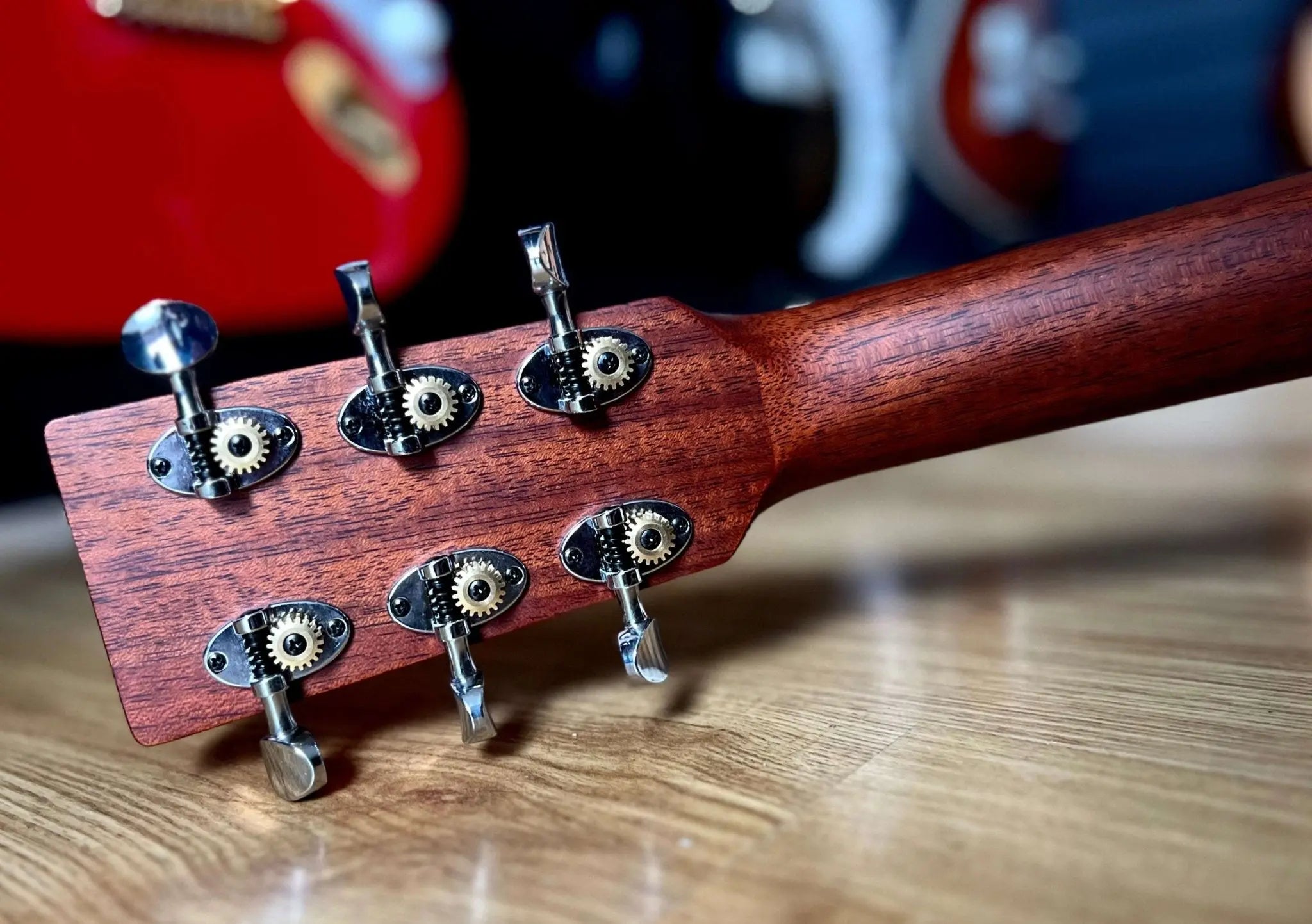 AUDEN MAHOGANY SERIES – CHESTER FULL BODY MAHOGANY TOP - 45MM NUT - Richards Guitars Of Stratford Upon Avon