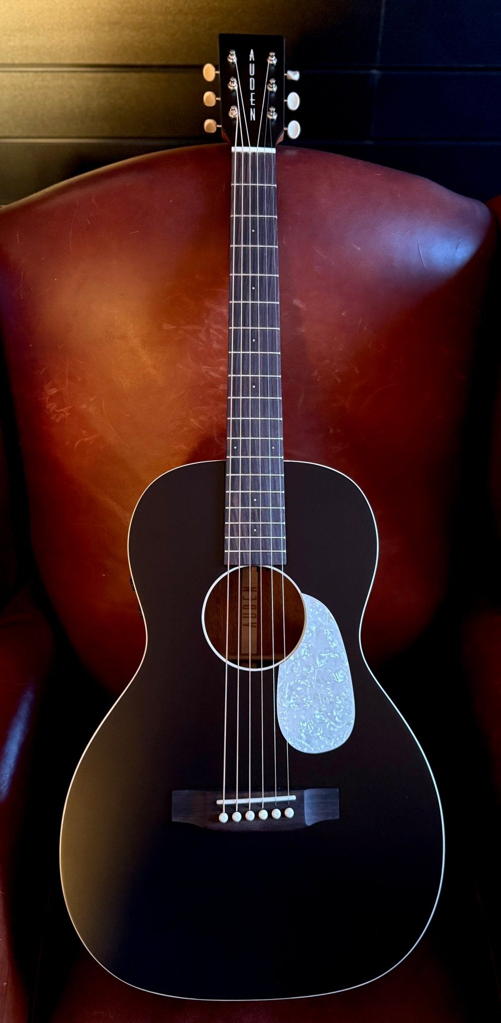Auden TT Emily Rose Full Body Black Electro Acoustic Guitar - Richards Guitars Of Stratford Upon Avon