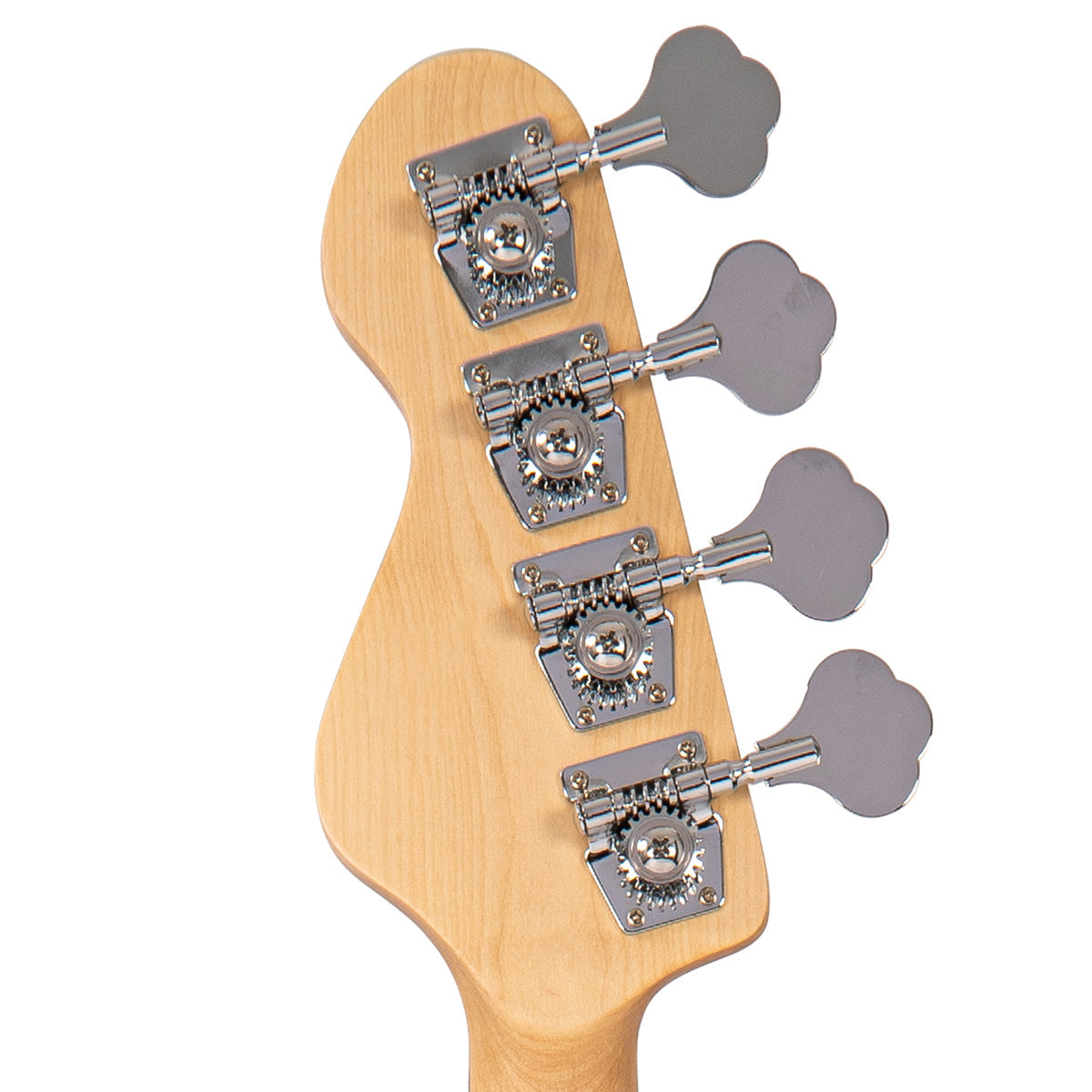 Vintage V49 Coaster Series Bass Guitar ~ 3 Tone Sunburst, Bass Guitar for sale at Richards Guitars.