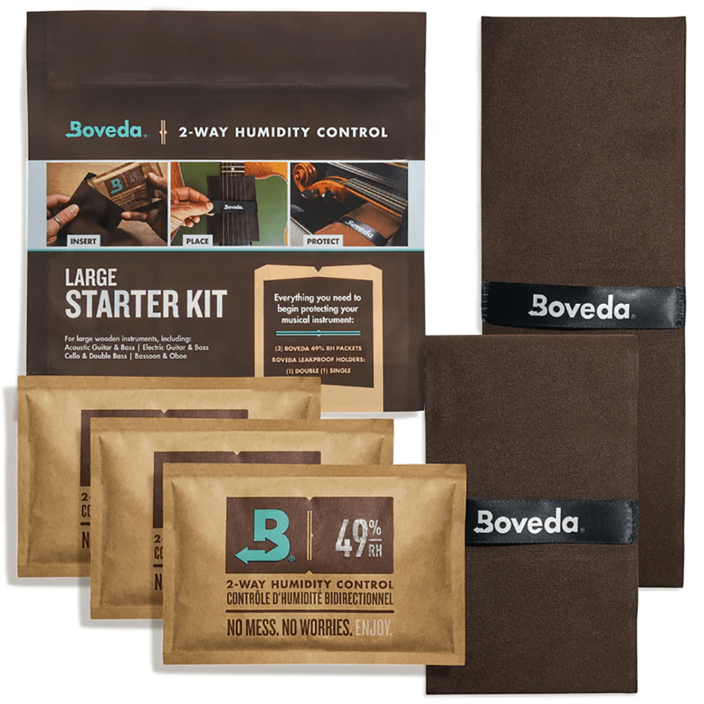 Boveda Large Humidity Pack - The perfect system to keep your guitar comfortable! - Richards Guitars Of Stratford Upon Avon