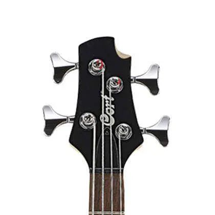 Cort Action Bass Junior Open Pore Black Bass Guitar - Richards Guitars Of Stratford Upon Avon