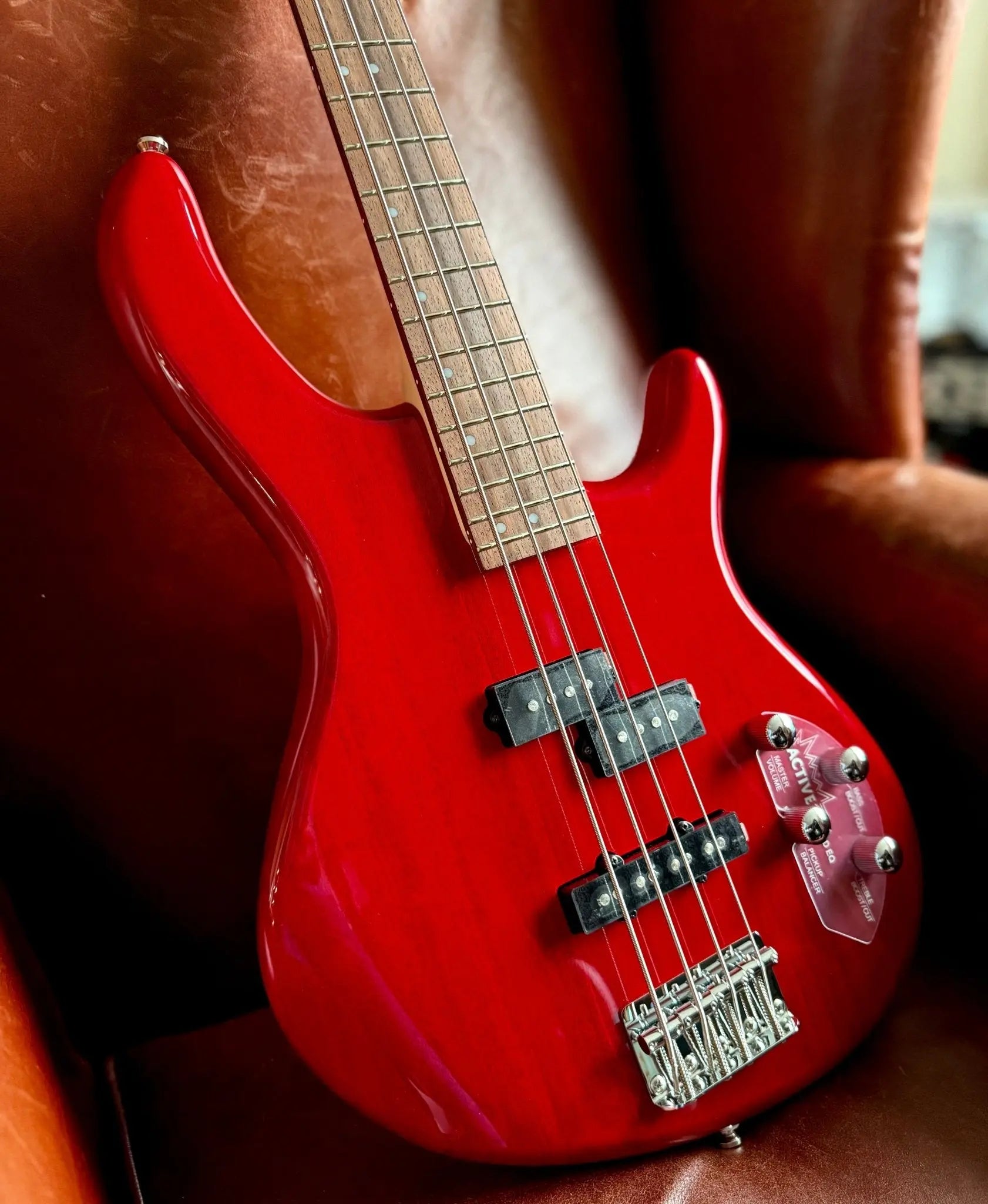 Buy Cort Action Bass Plus Trans Red Bass Guitar