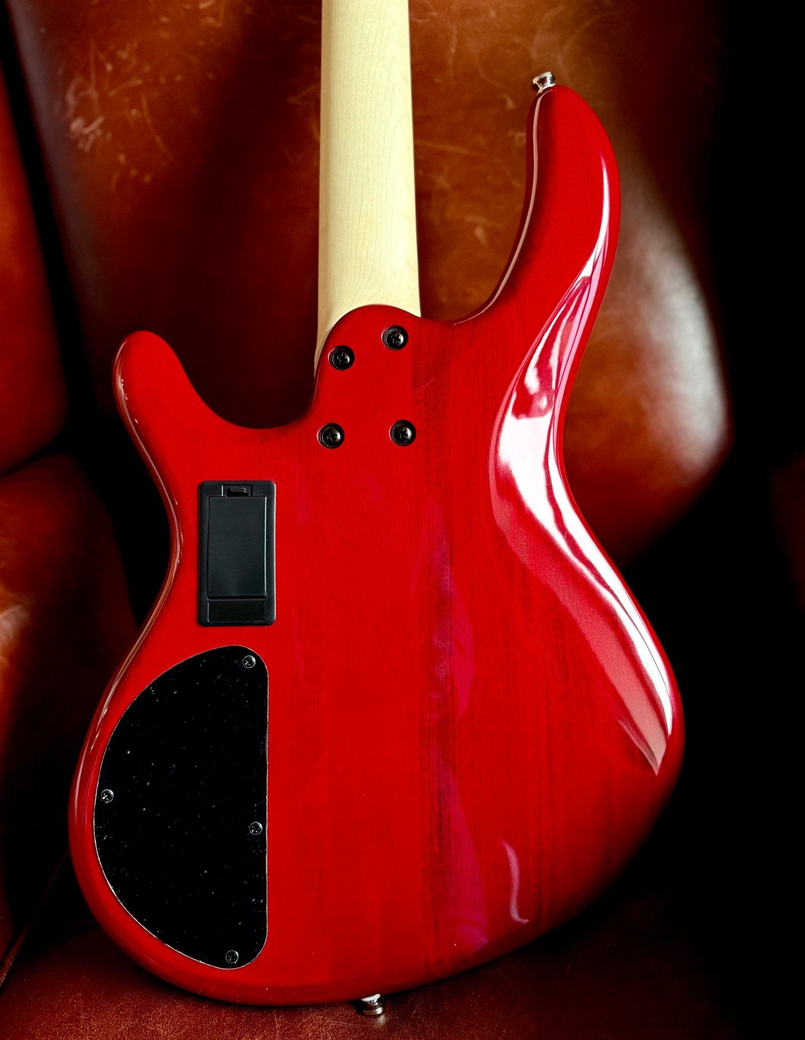 Cort Action Bass Plus Trans Red Bass Guitar - Richards Guitars Of Stratford Upon Avon