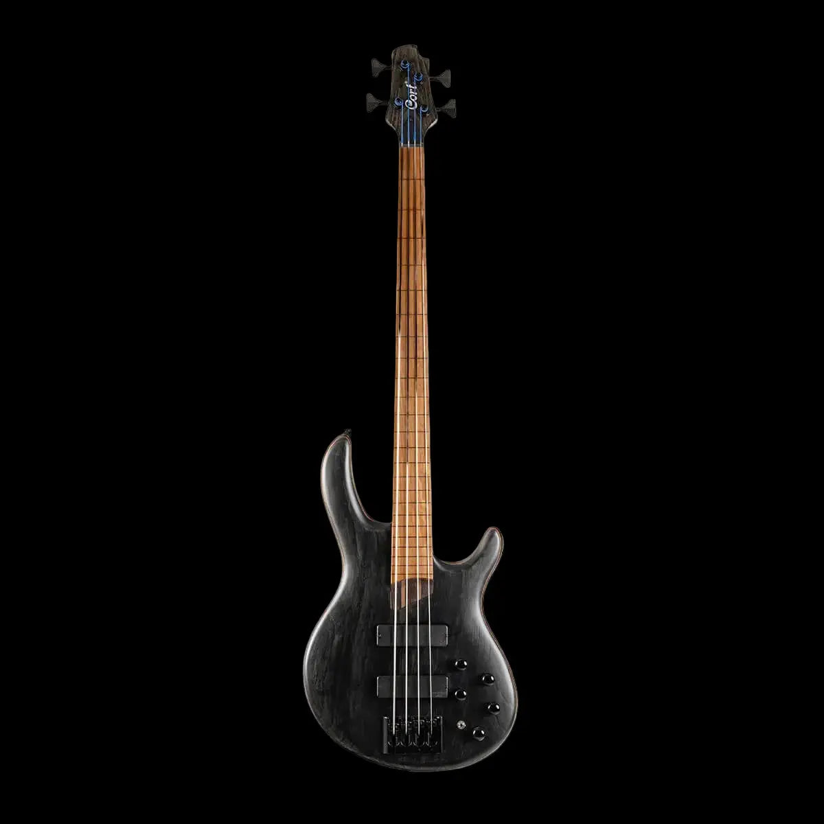 Buy Cort B4 Element FL, Fretless Trans Black Bass Guitar
