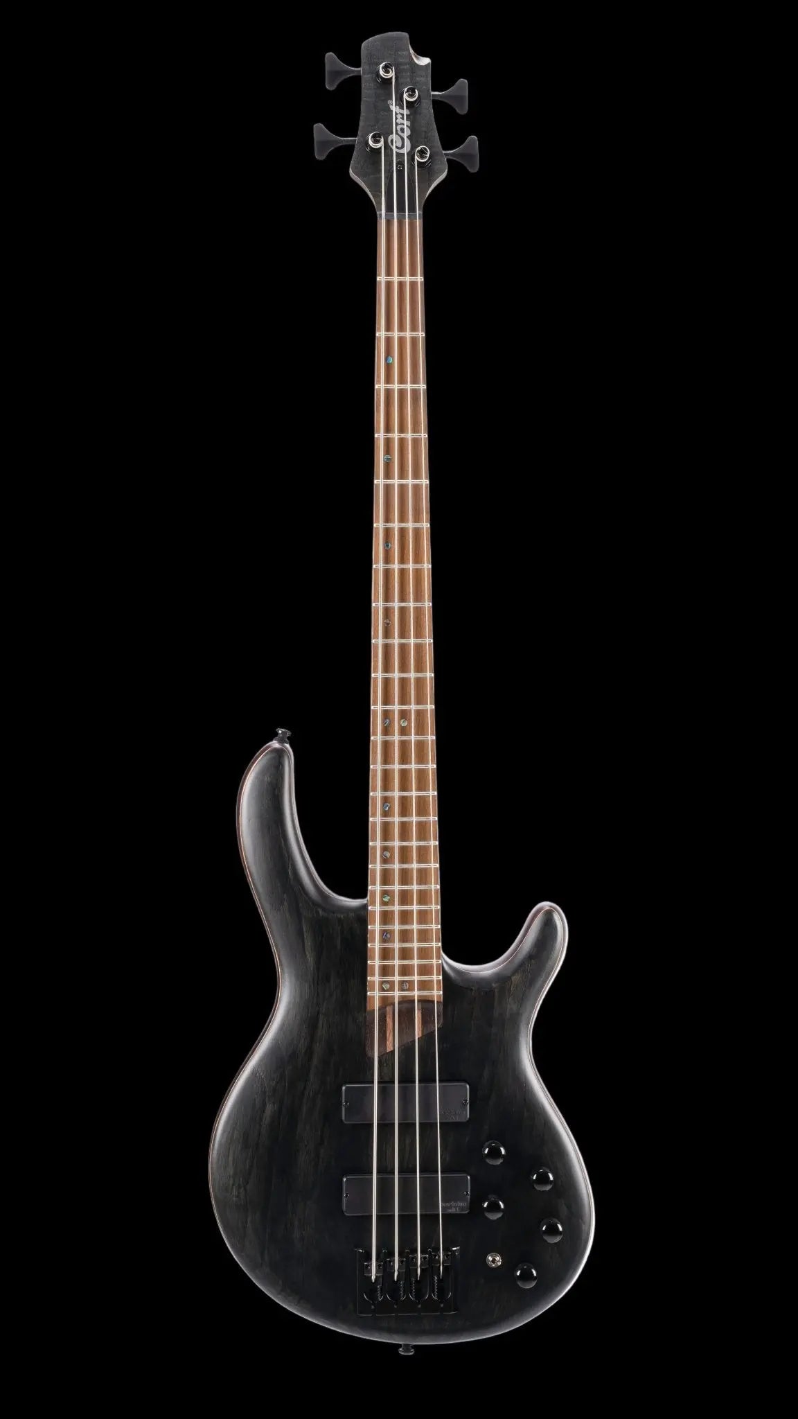 Buy Cort B4 Element, Open Pore Trans Black Bass Guitar