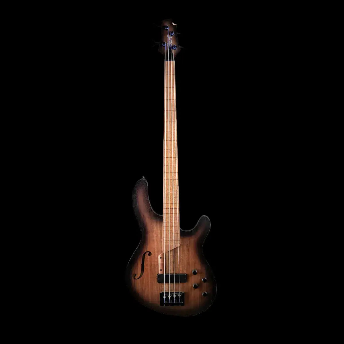 Buy Cort Artisan B4FL MHPZ, Open Pore Trans Black Burst Bass Guitar