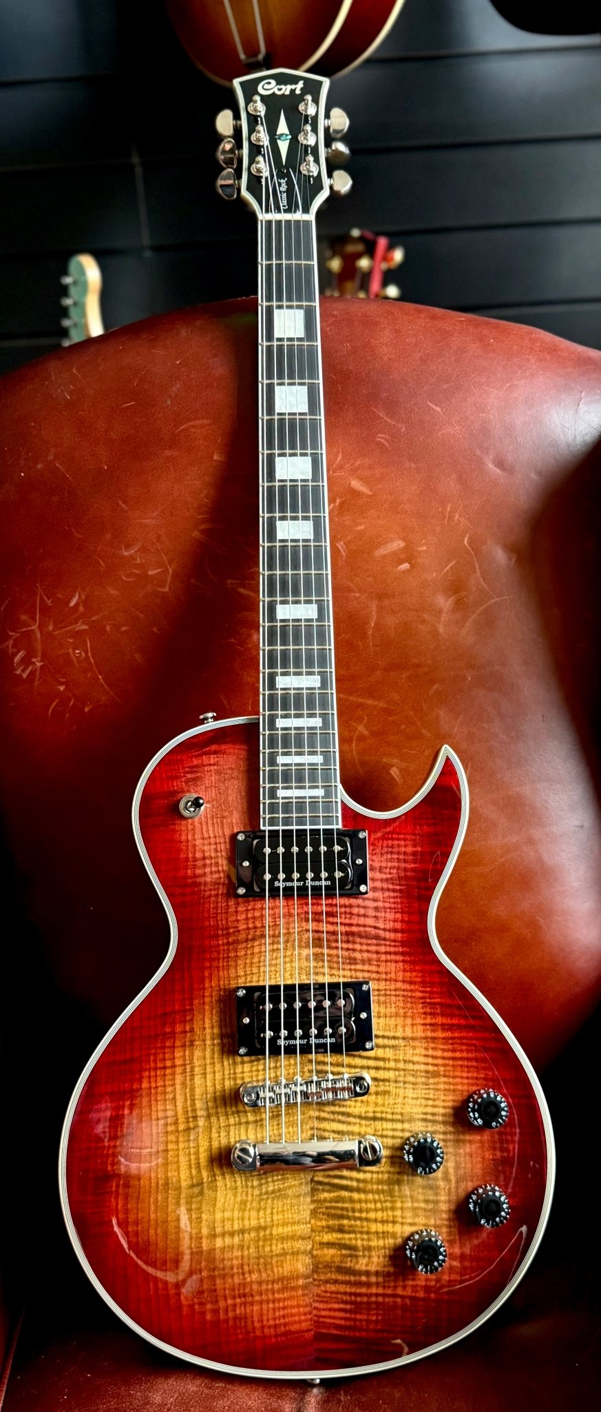 Cort CR300 Deluxe Flaming Burst - Richards Guitars Of Stratford Upon Avon