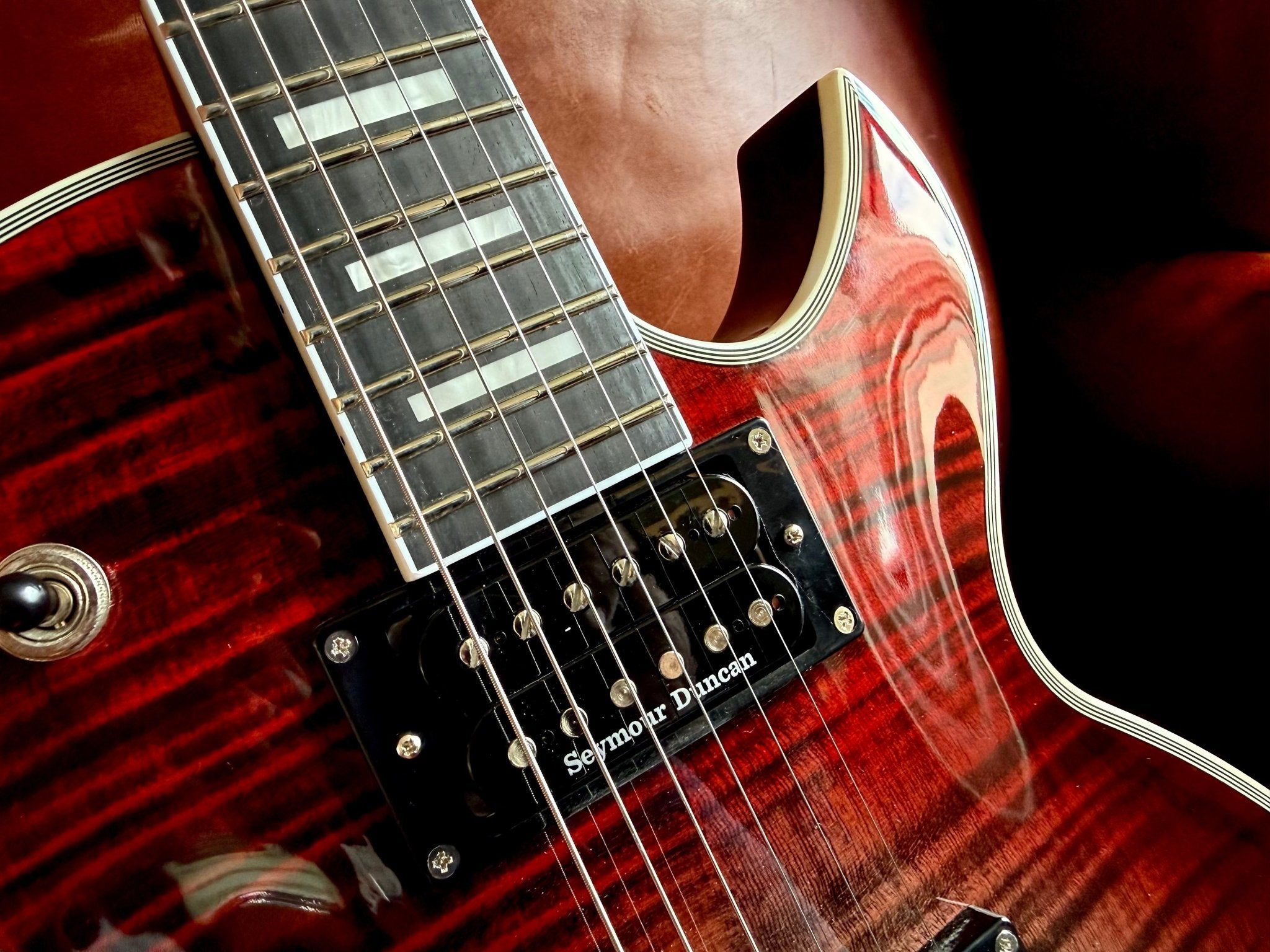 Cort CR300 Deluxe LVB Lava Burst Electric Guitar - Richards Guitars Of Stratford Upon Avon