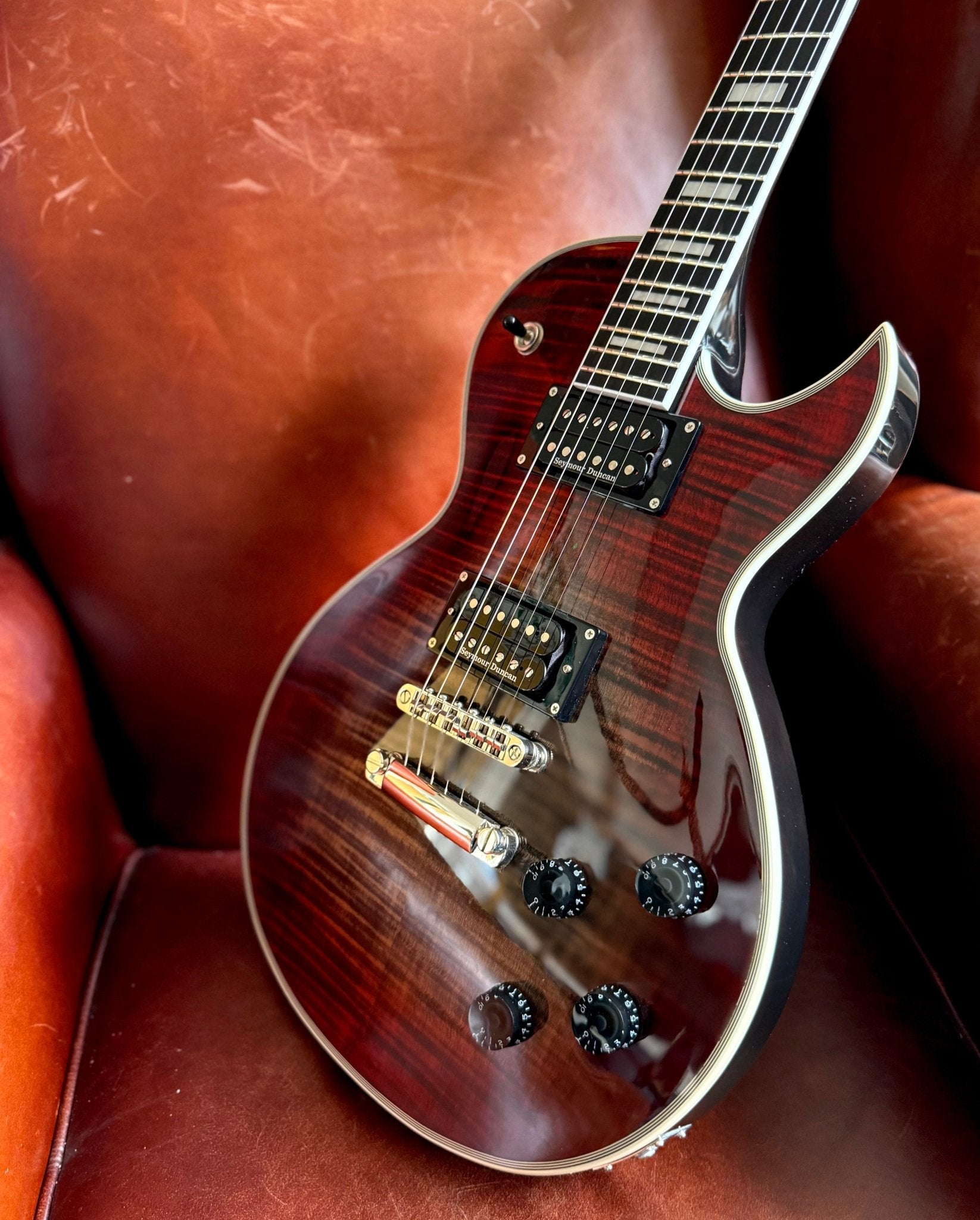 Cort CR300 Deluxe LVB Lava Burst Electric Guitar - Richards Guitars Of Stratford Upon Avon