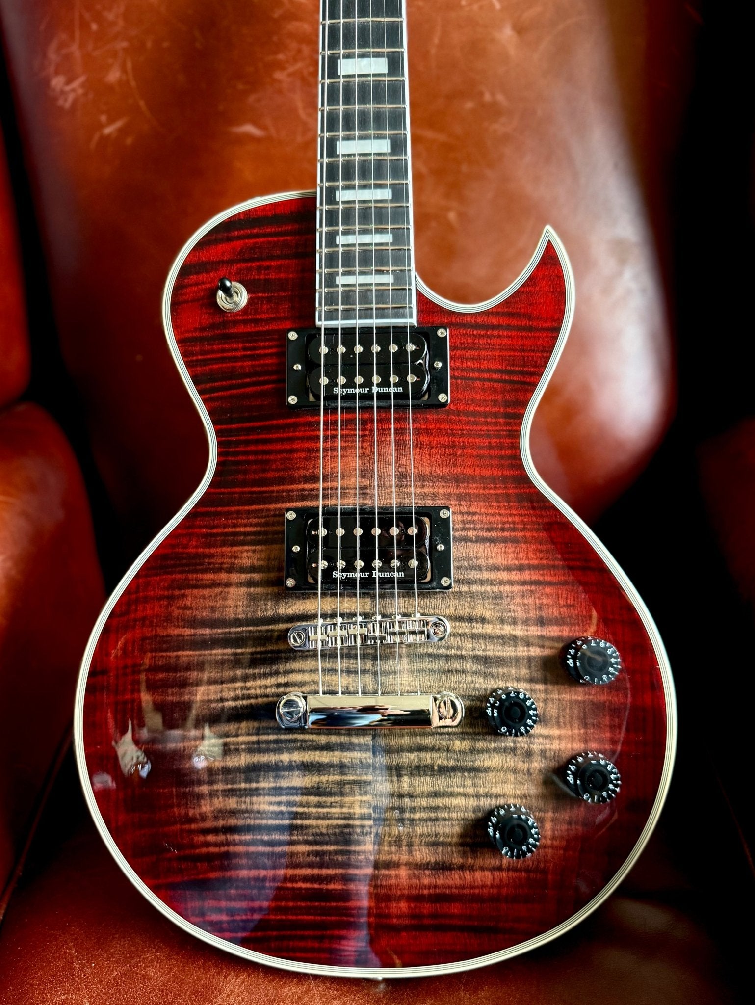Cort CR300 Deluxe LVB Lava Burst Electric Guitar - Richards Guitars Of Stratford Upon Avon