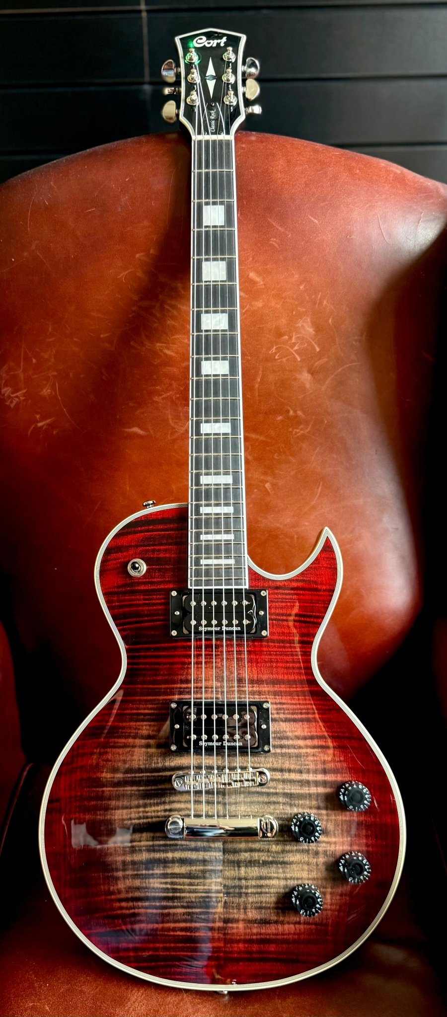 Cort CR300 Deluxe LVB Lava Burst Electric Guitar - Richards Guitars Of Stratford Upon Avon