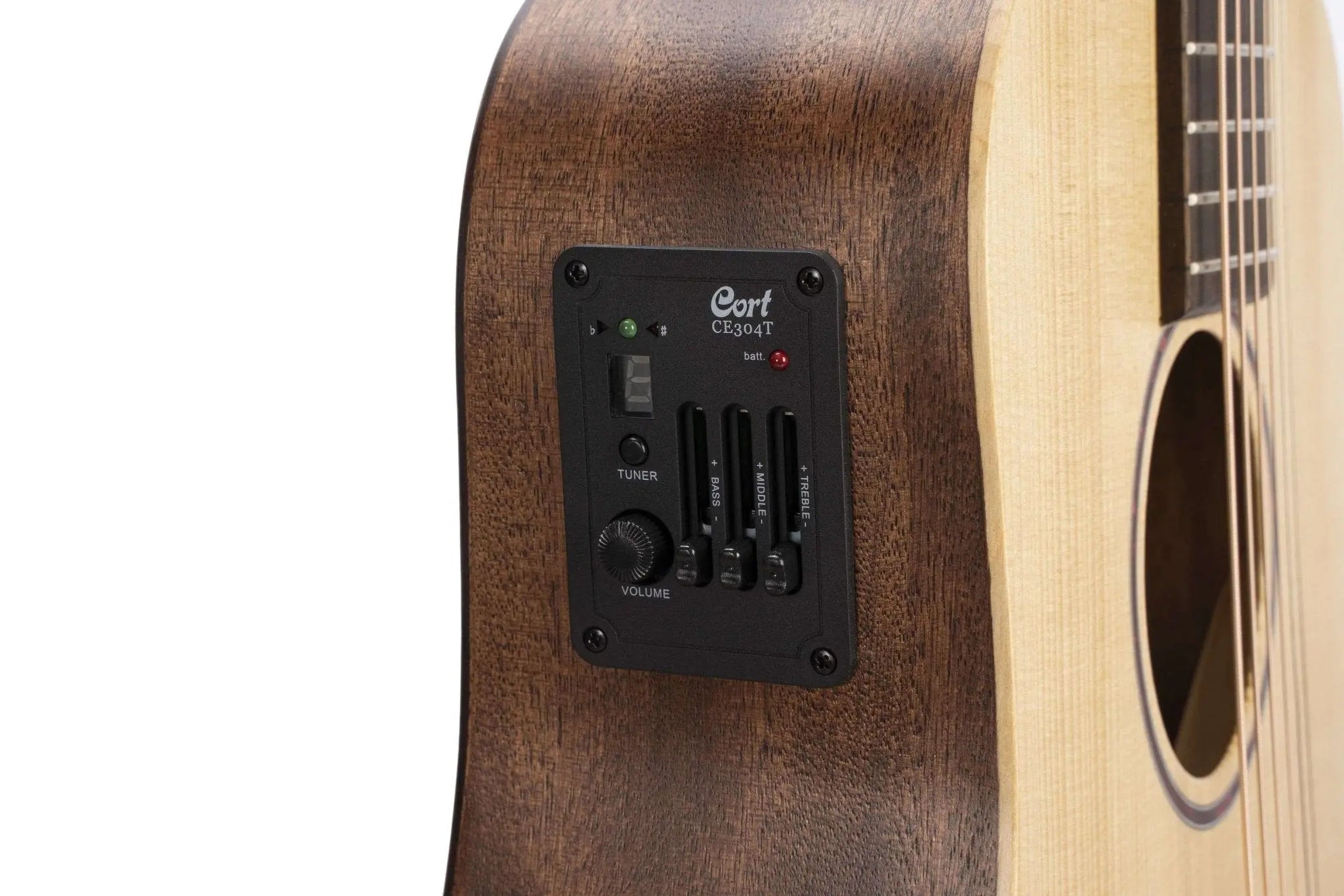 Cort Earth Mini Electro Adirondack Open Pore w/bag - Richards Guitars Of Stratford Upon Avon