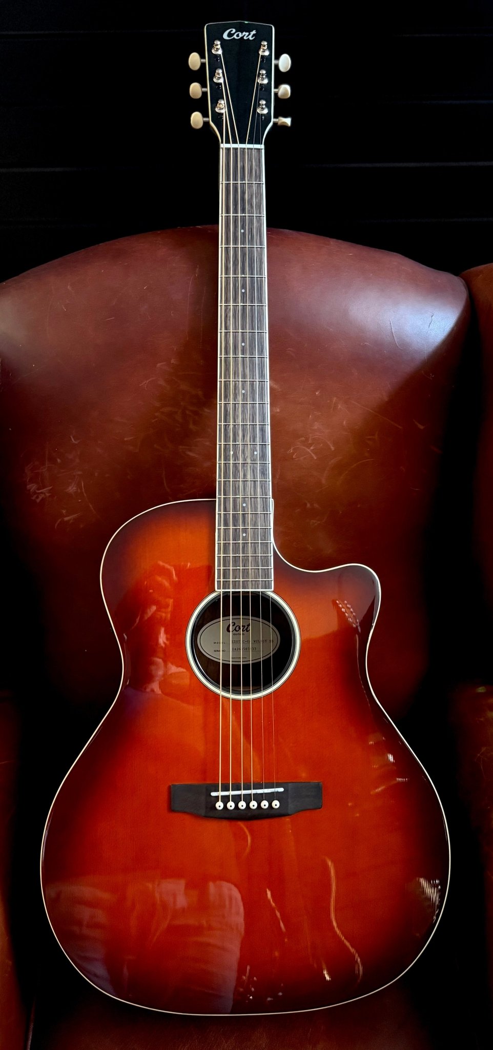 Cort Exotic GA Walnut Electro Acoustic Guitar w'Solid Spruce Top - Richards Guitars Of Stratford Upon Avon