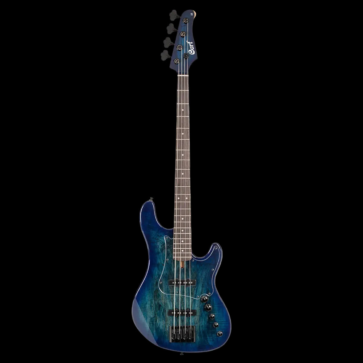 Cort GB - Fusion 4 Blue Burst w/bag Bass Guitar - Richards Guitars Of Stratford Upon Avon