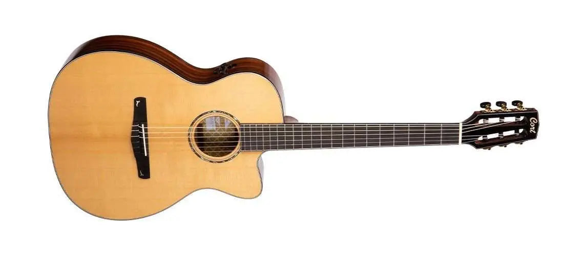 Cort Gold OC8 Nylon Hybrid (48mm nut) Electro Nylon Guitar. Top Recommendation - Richards Guitars Of Stratford Upon Avon
